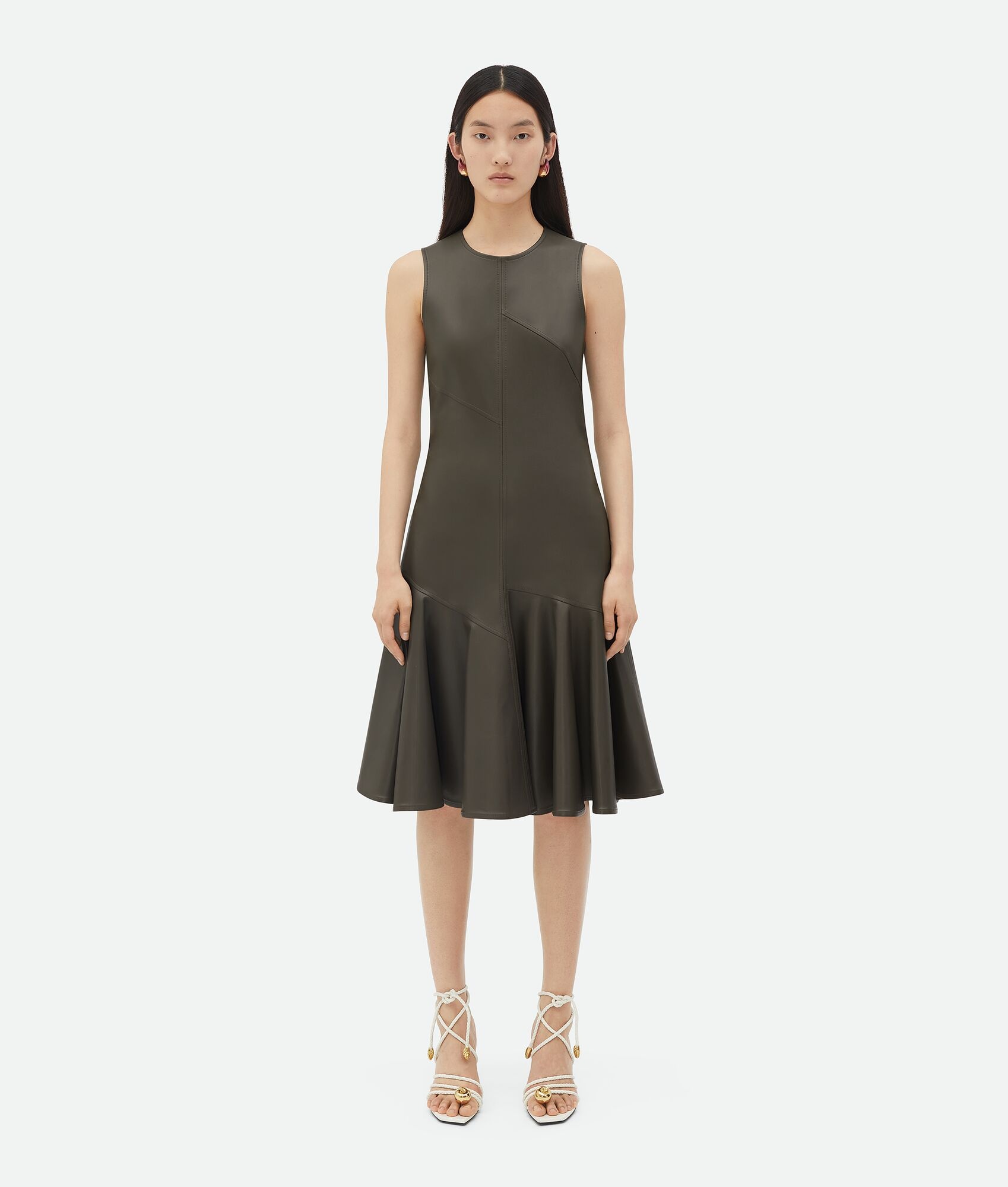 Leather Midi Dress - 1