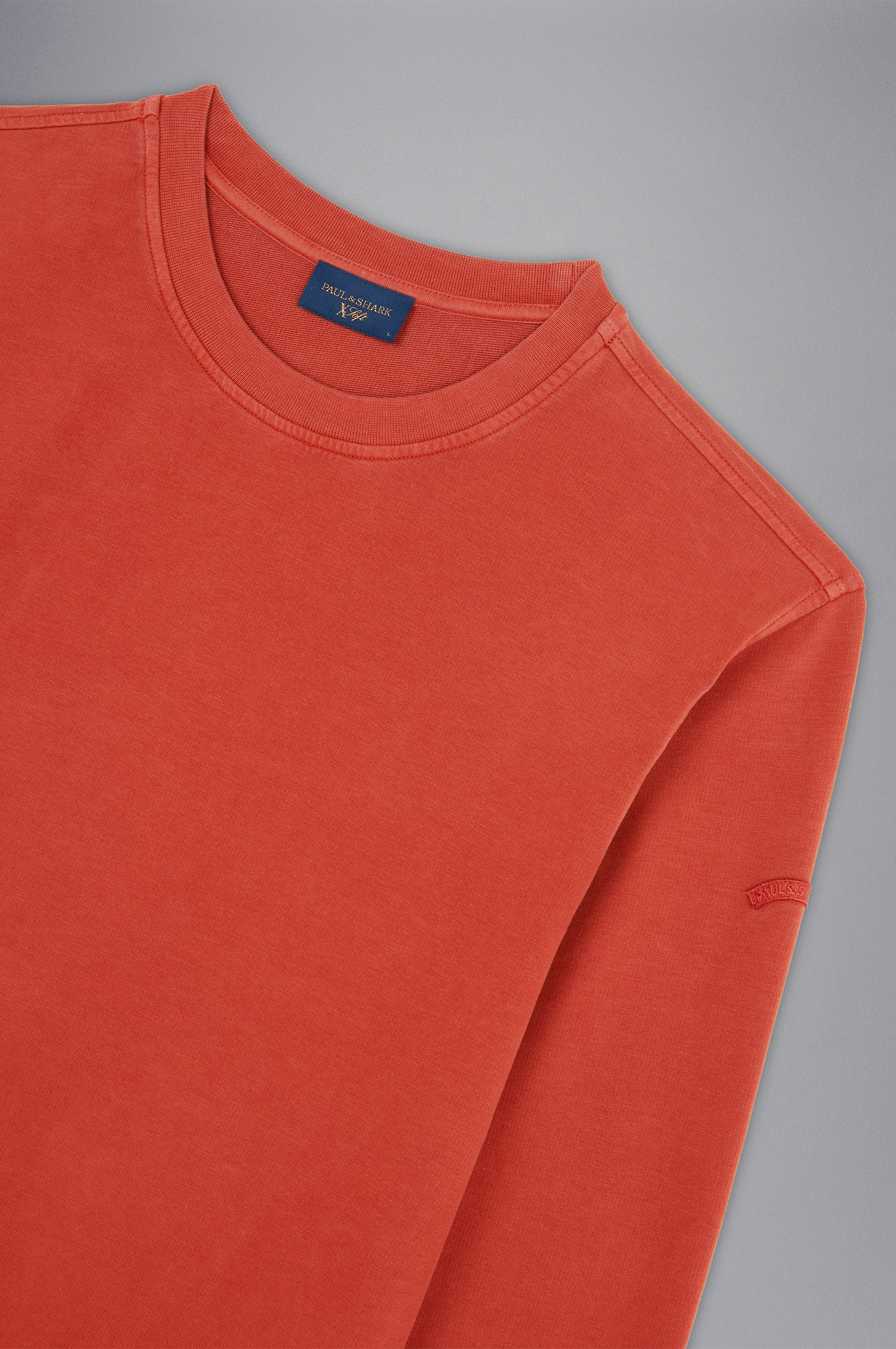 Paul & Shark X-SOFT GARMENT DYED STRETCH COTTON SWEATSHIRT Paul & Shark X-SOFT GARMENT DYED STRETCH COTTON SWEATSHIRT