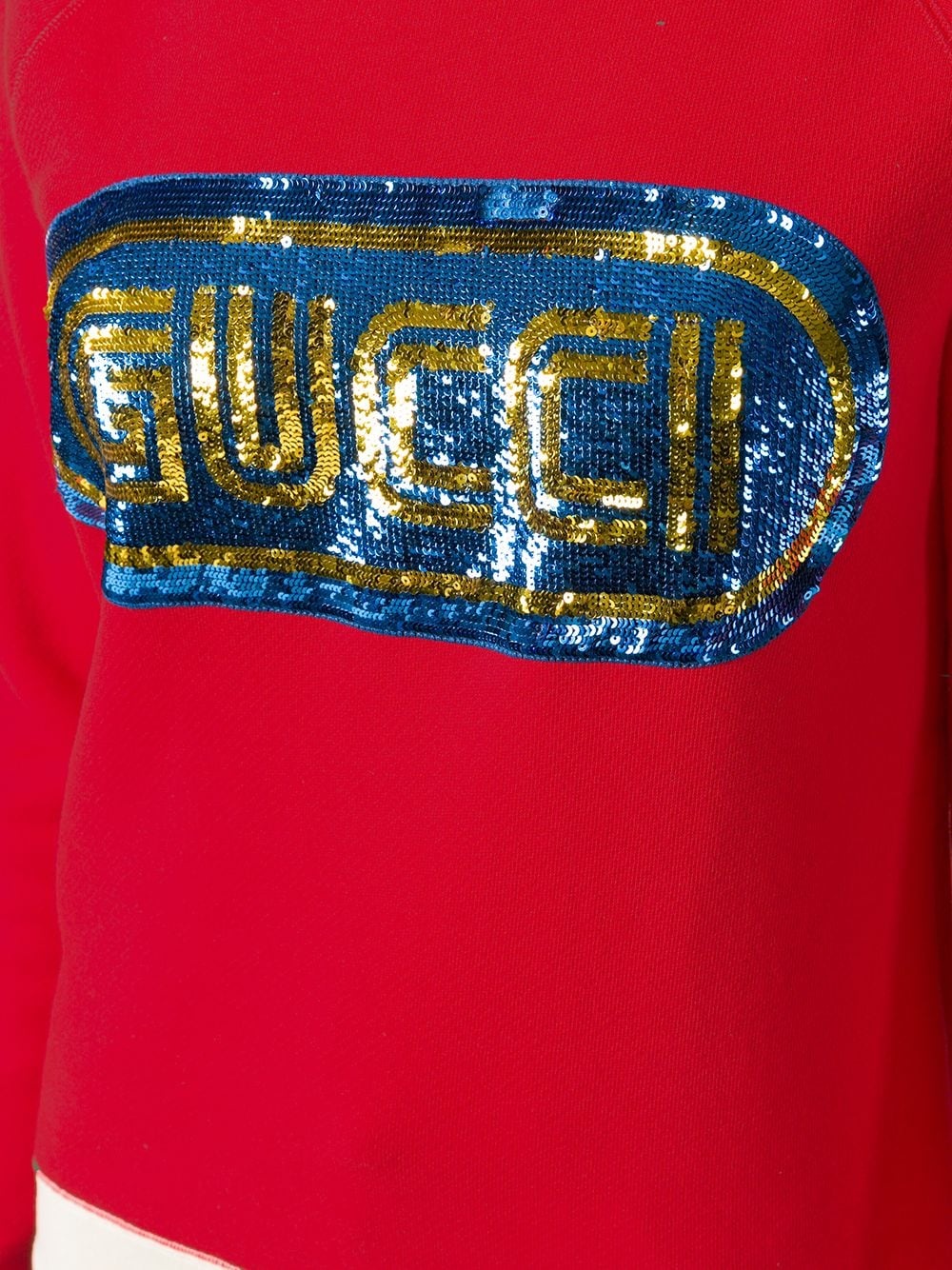 sequined logo sweatshirt - 5