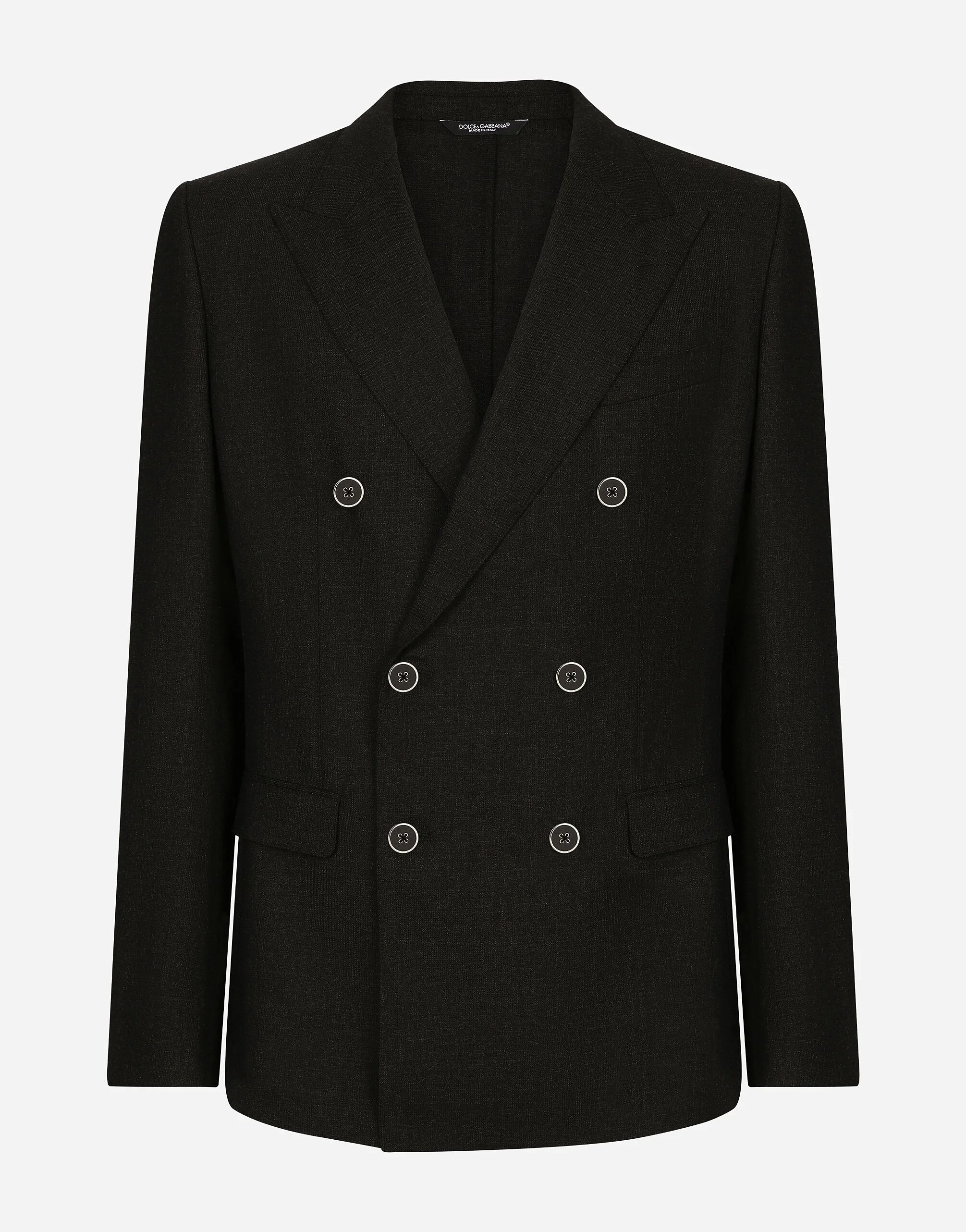 Double-breasted wool Taormina-fit jacket - 1