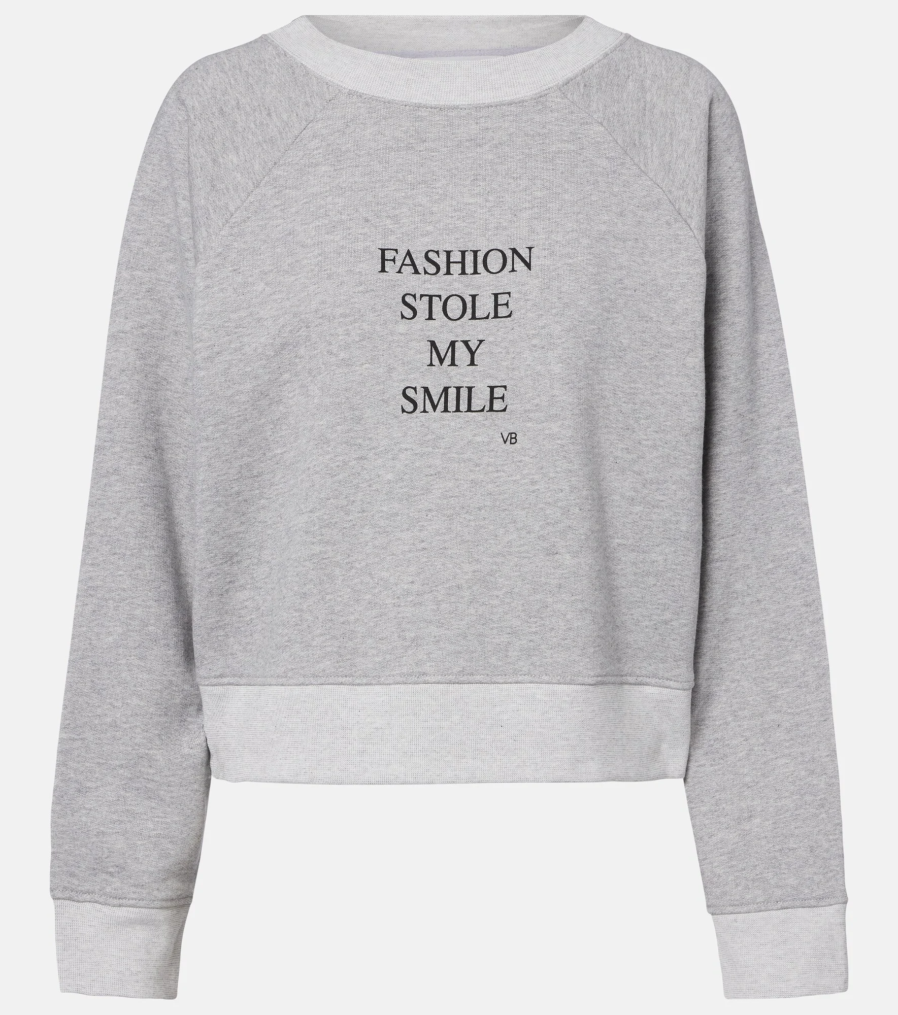 Printed cotton-blend jersey sweatshirt - 1