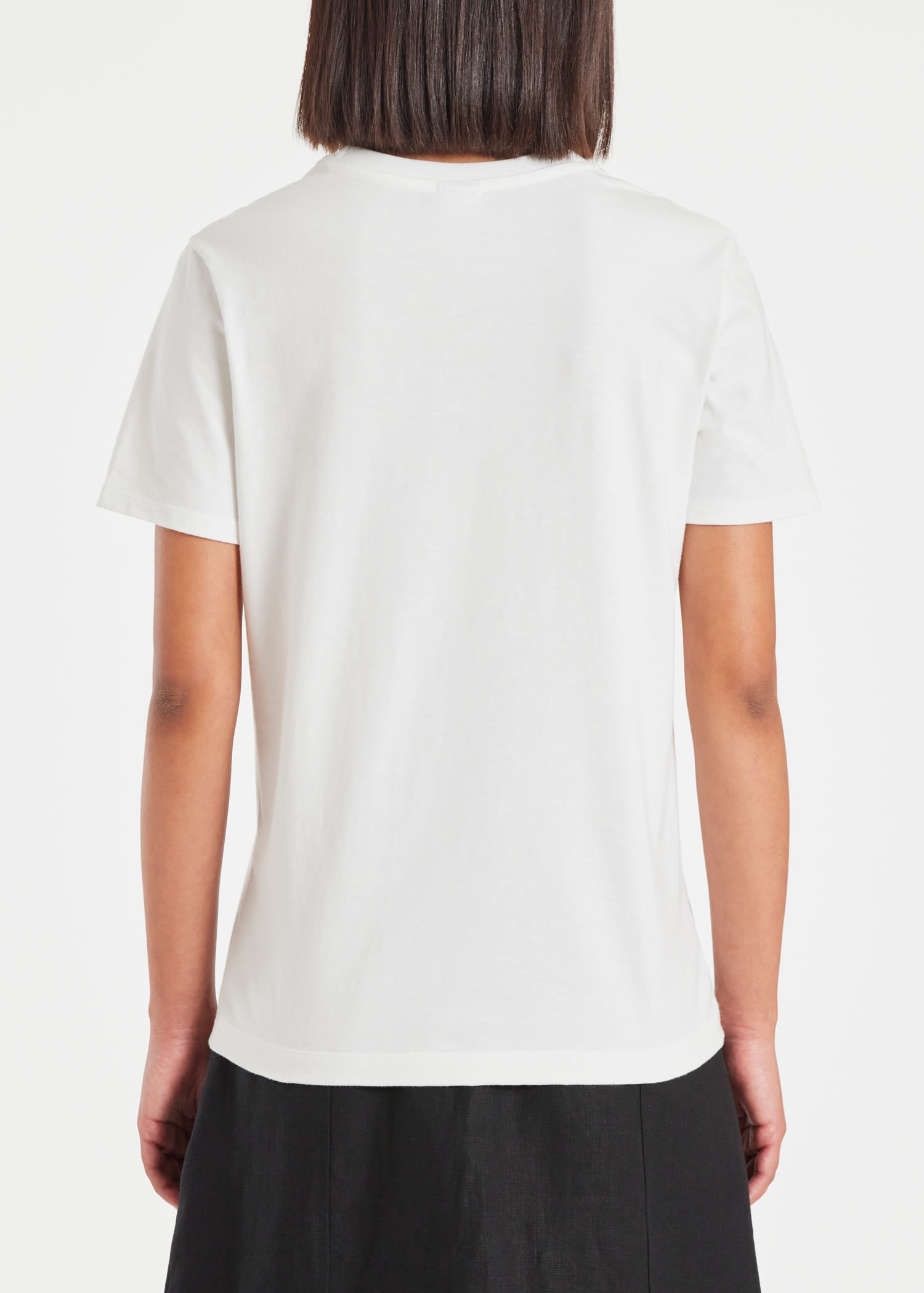 White 'Swirl' PS Logo T-Shirt - 4