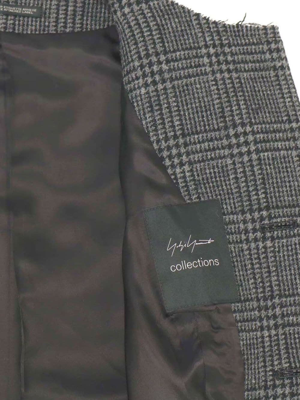 Glen check-print jacket - 3