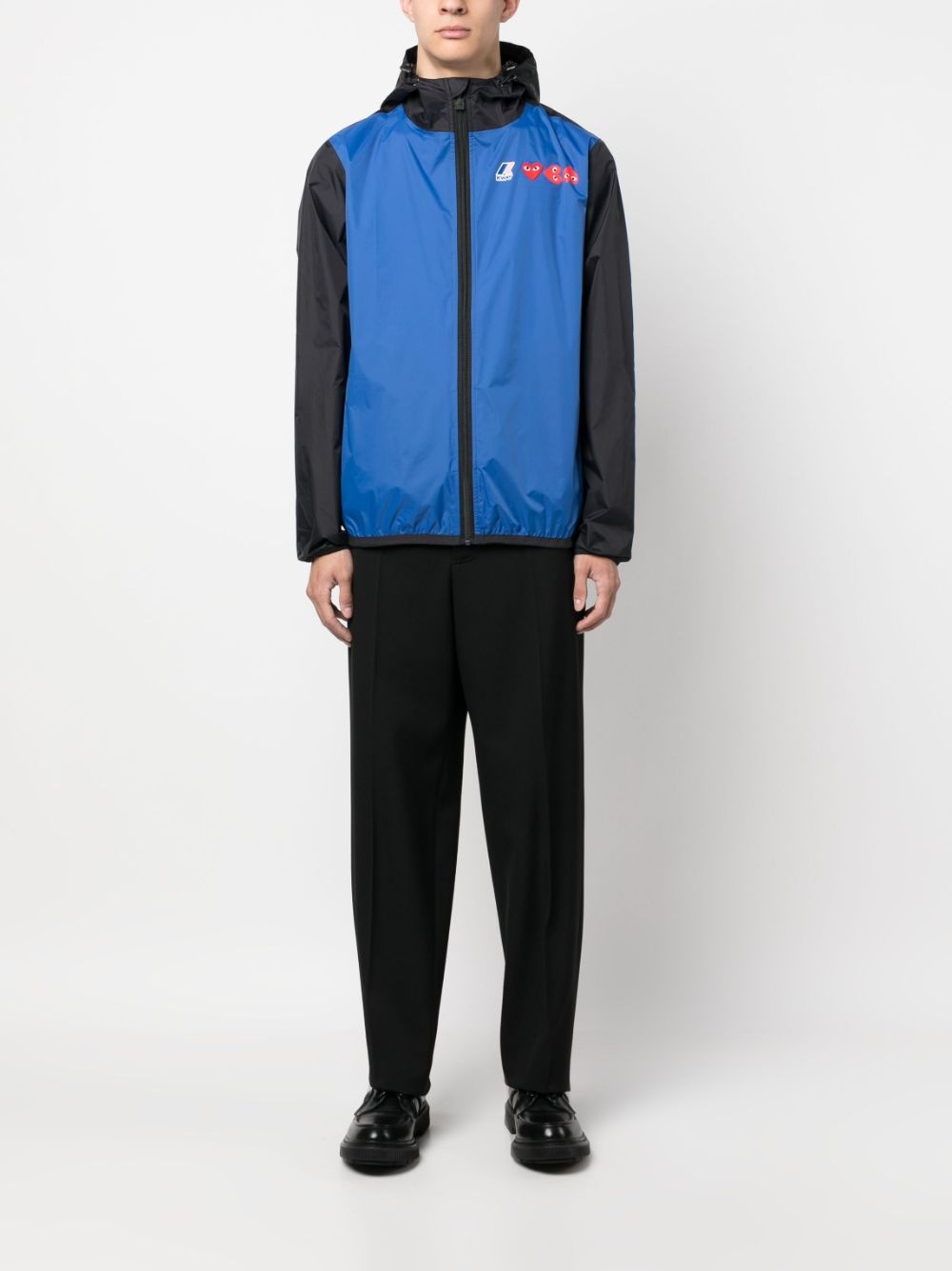 X KWAY LOGO-PRINT HOODED JACKET - 3