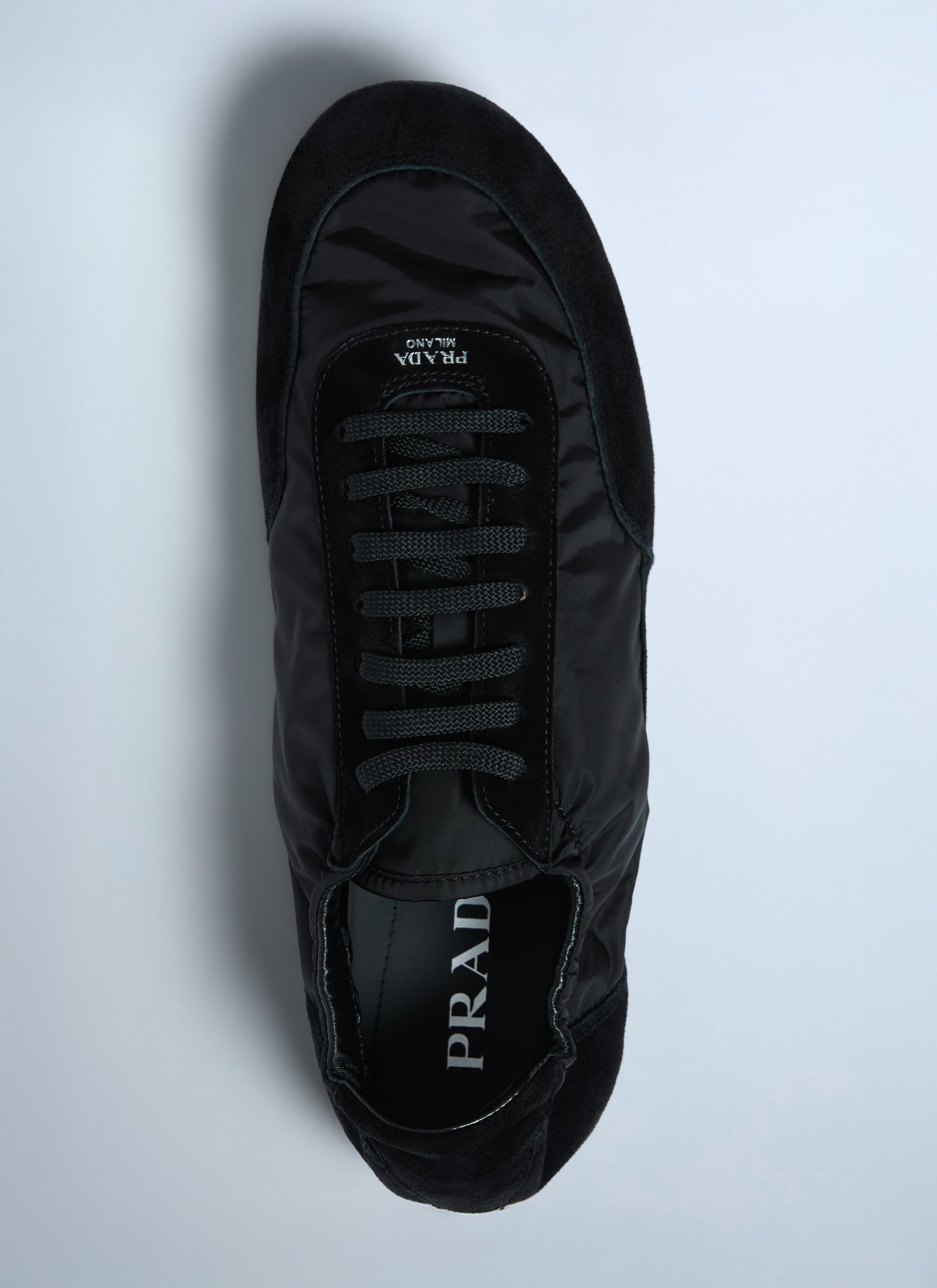Prada Men Collapse Re-Nylon And Suede Sneakers - 6