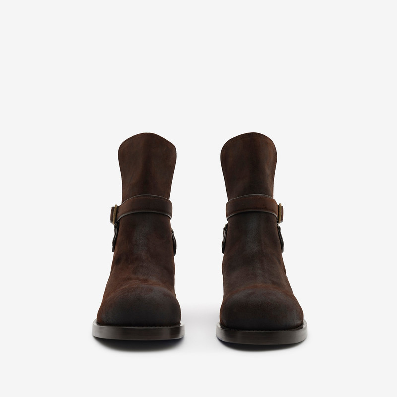 Burberry Waxed Suede Ledger Boots​​ outlook