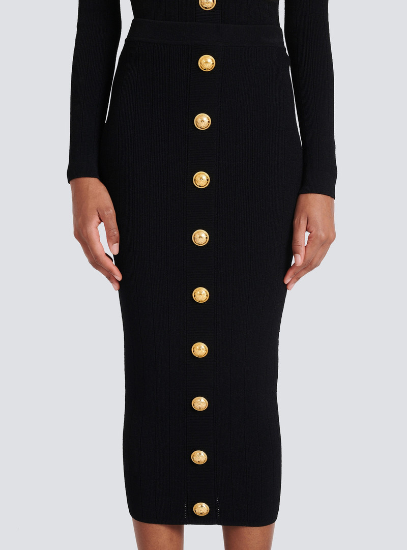Mid-length knit skirt 6