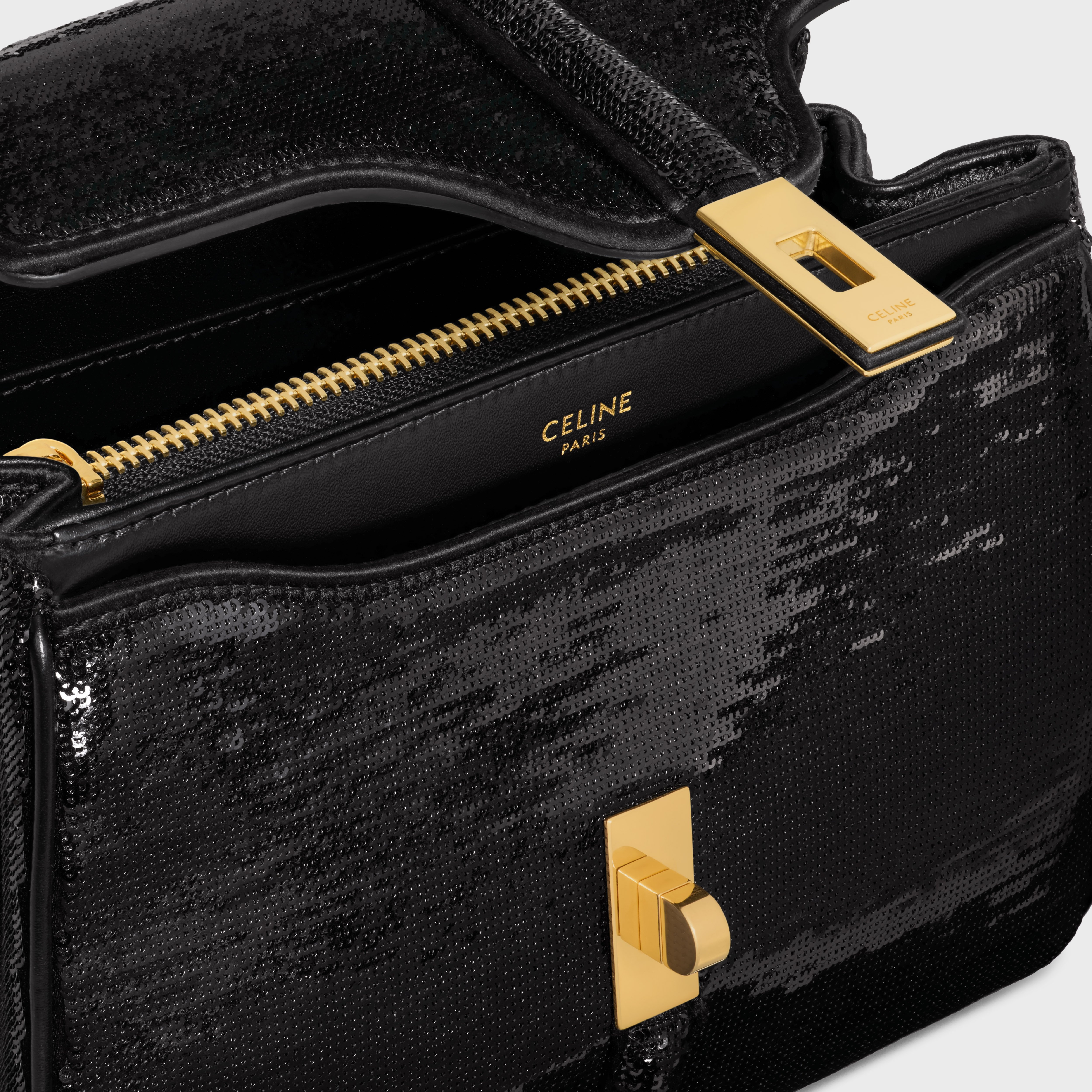 MINI 16 IN SEQUINS AND CALFSKIN - 4