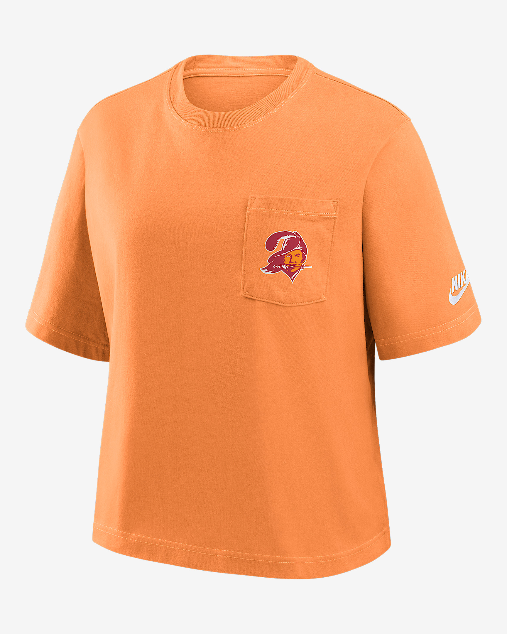 Tampa Bay Buccaneers Rewind Pocket Boxy Women's Nike NFL T-Shirt - 1