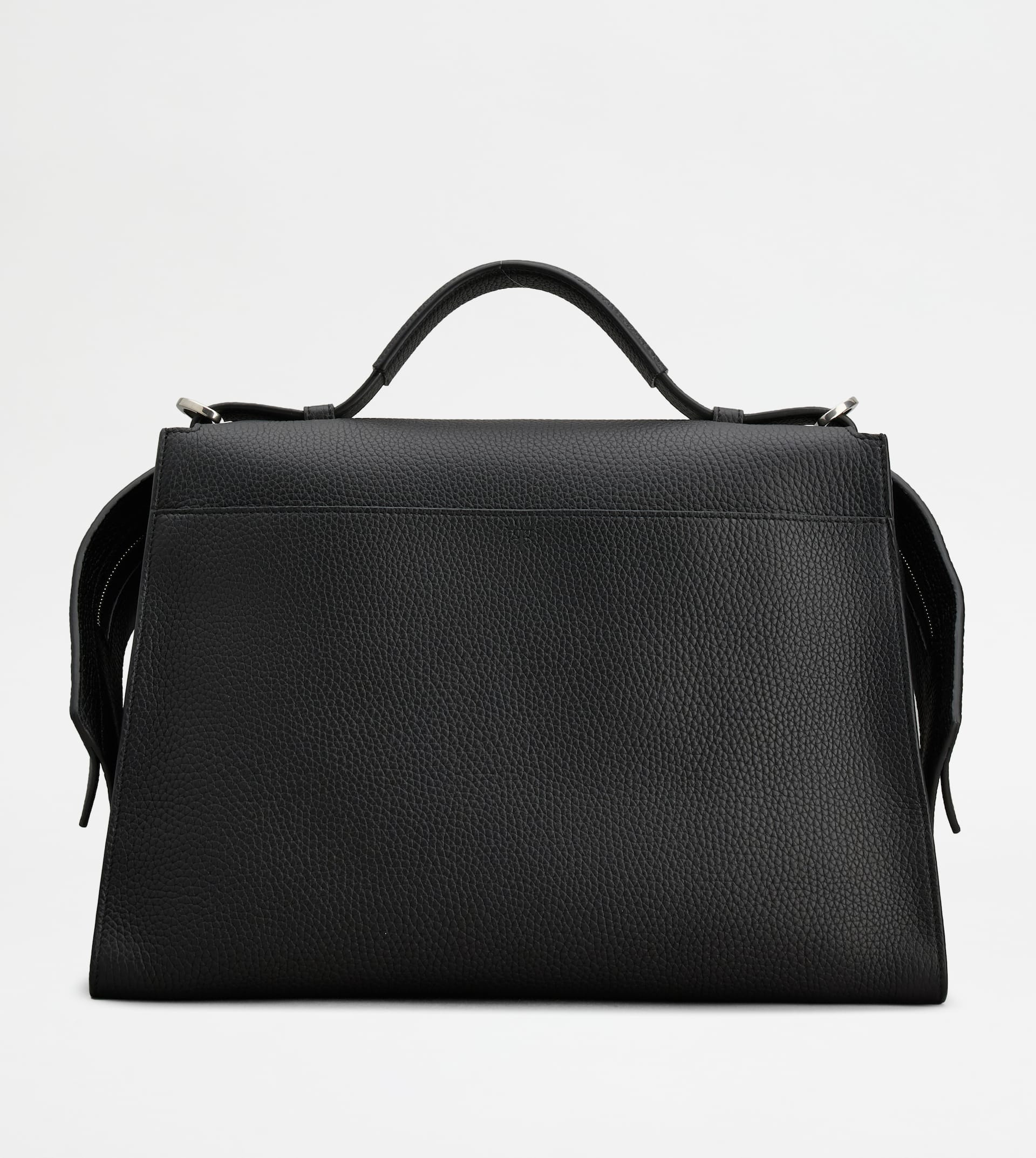 TOD'S WAVE BAG IN LEATHER LARGE - BLACK - 4