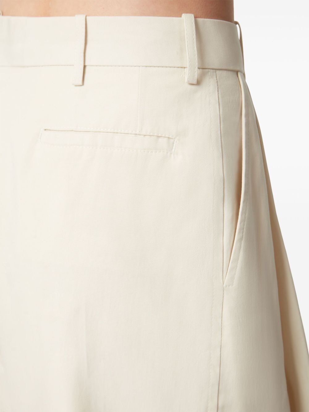 pleat-detail wide-leg trousers - 5