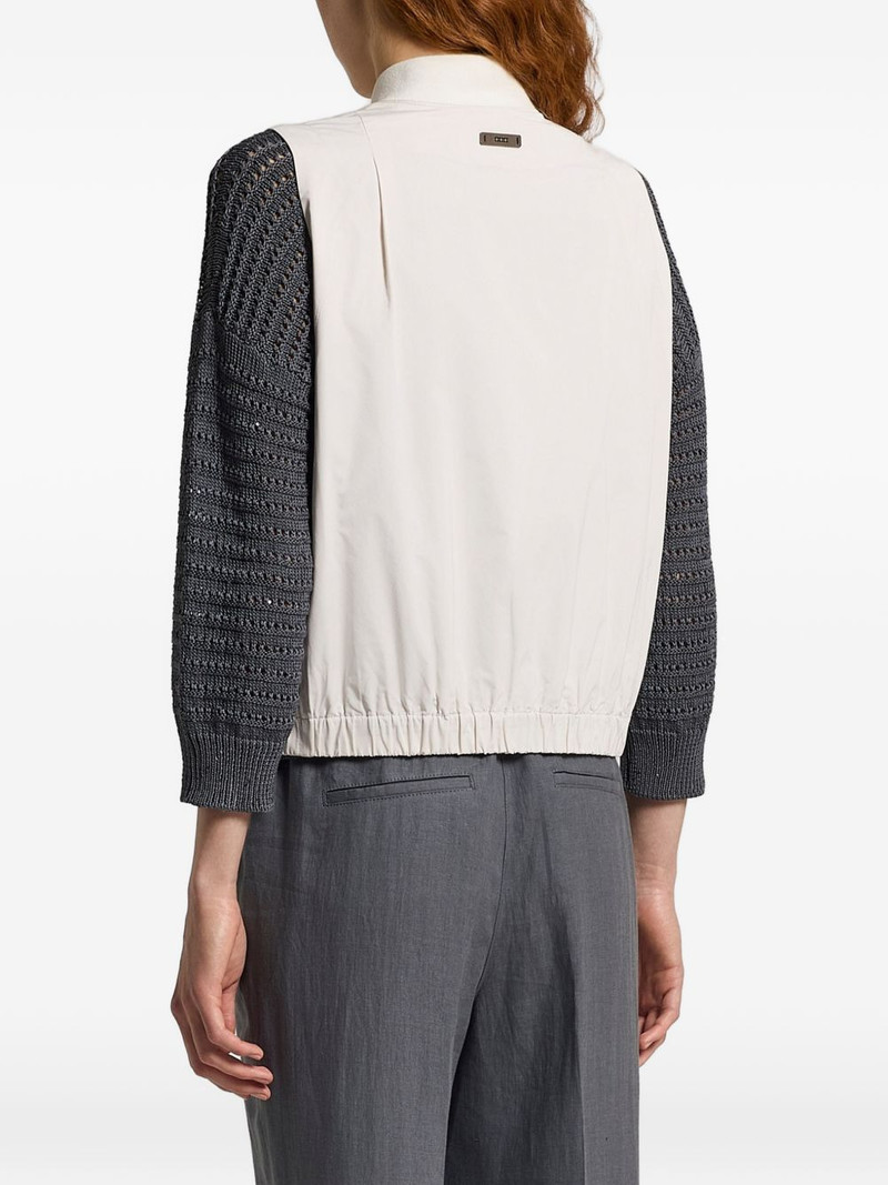 elasticated-hem gilet 3