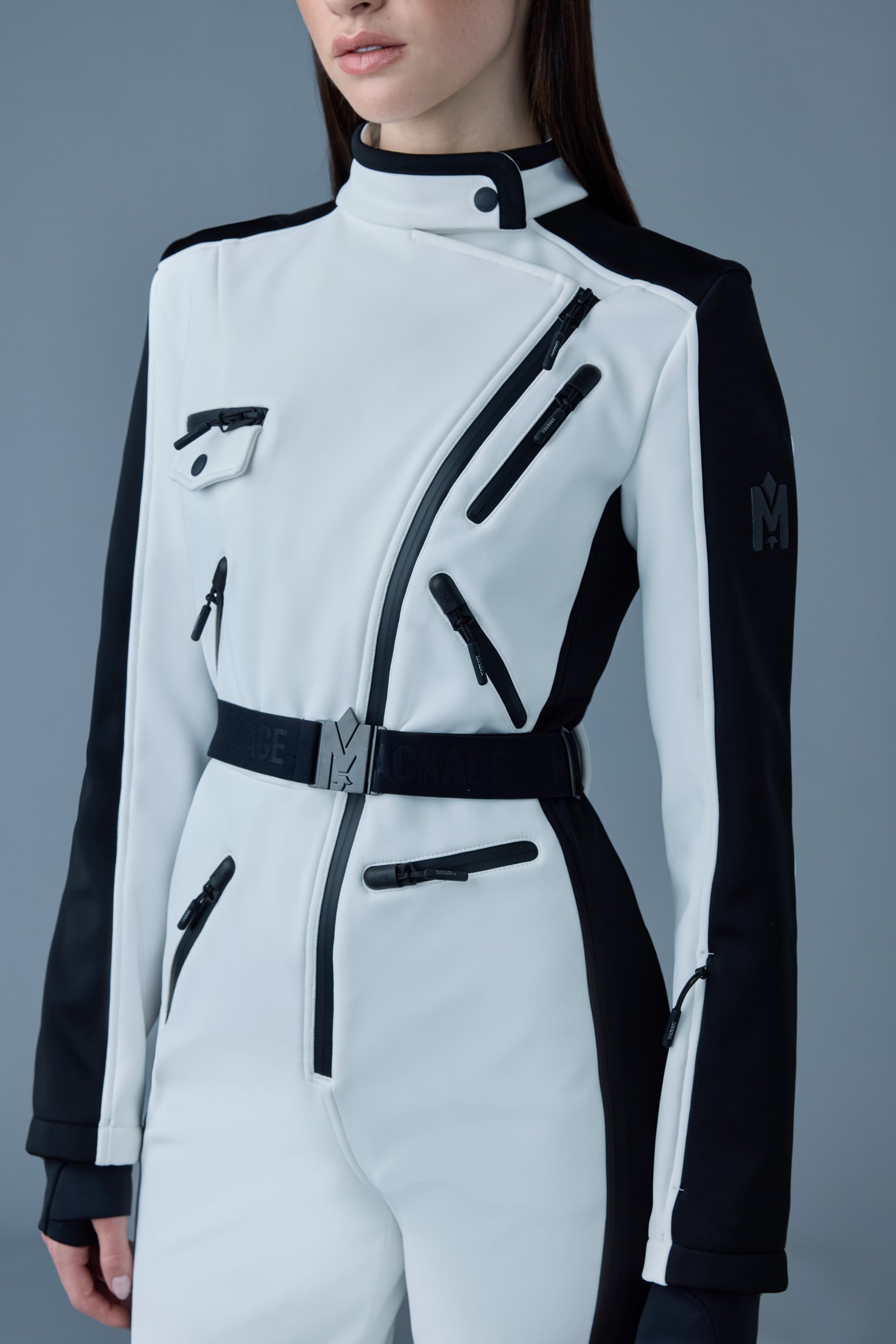 MIAKIM Techno fleece ski suit with asymmetrical zip - 5