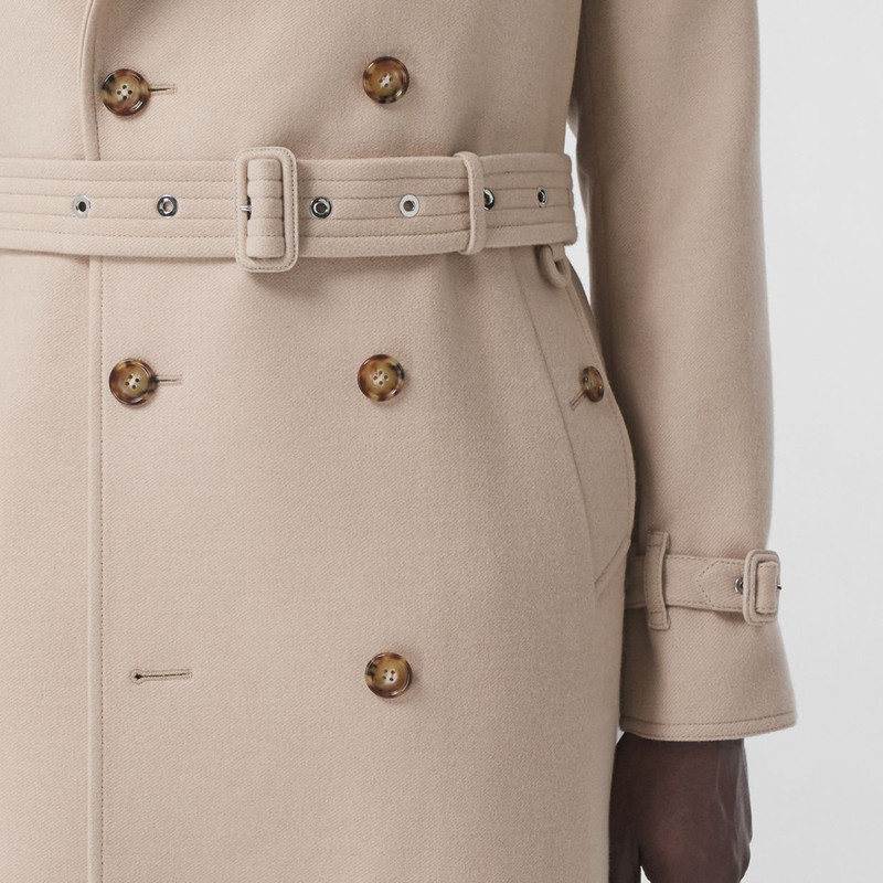 Camel Hair Wool Reconstructed Trench Coat 5