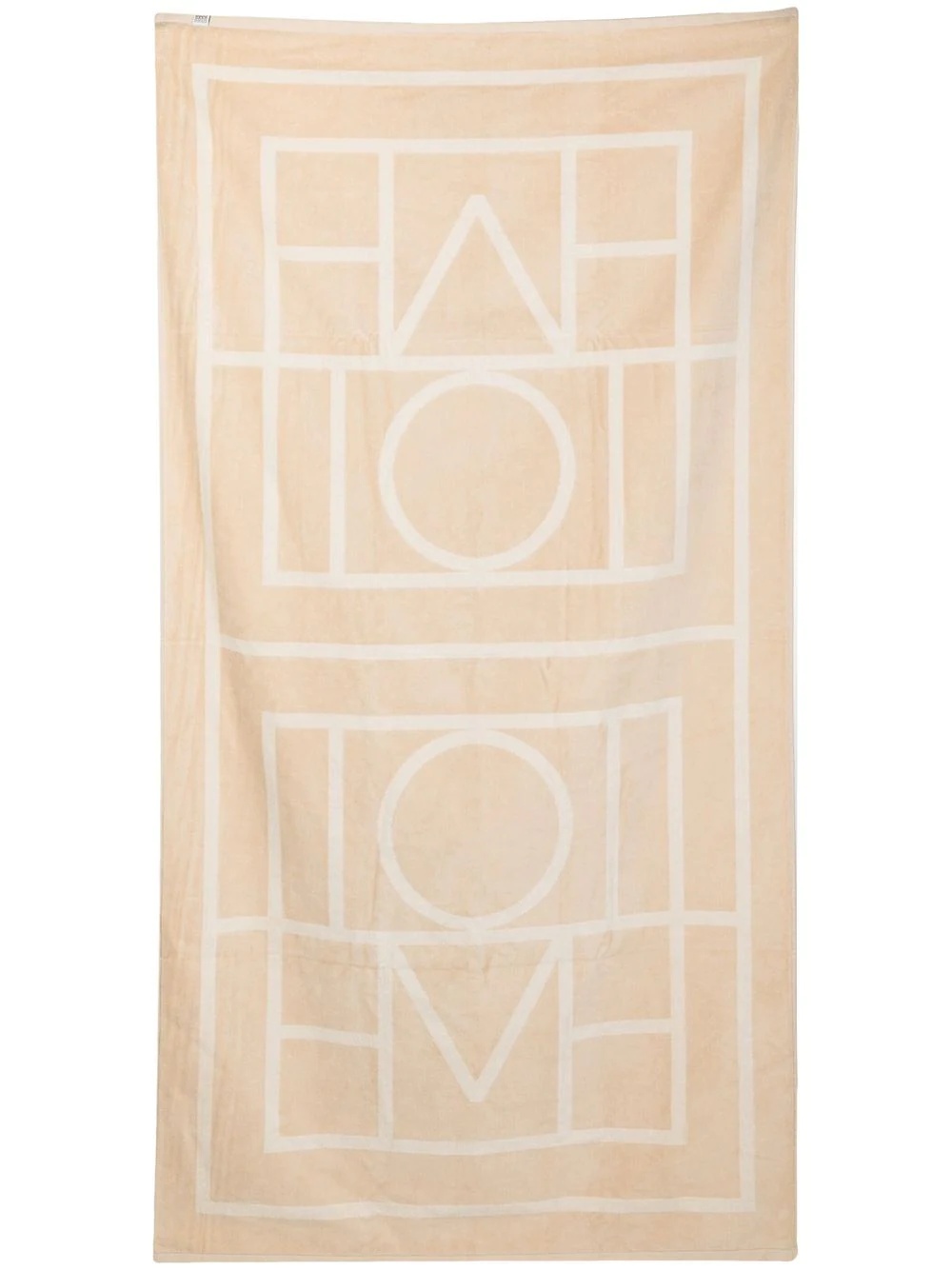 monogram jacquard towel - 2