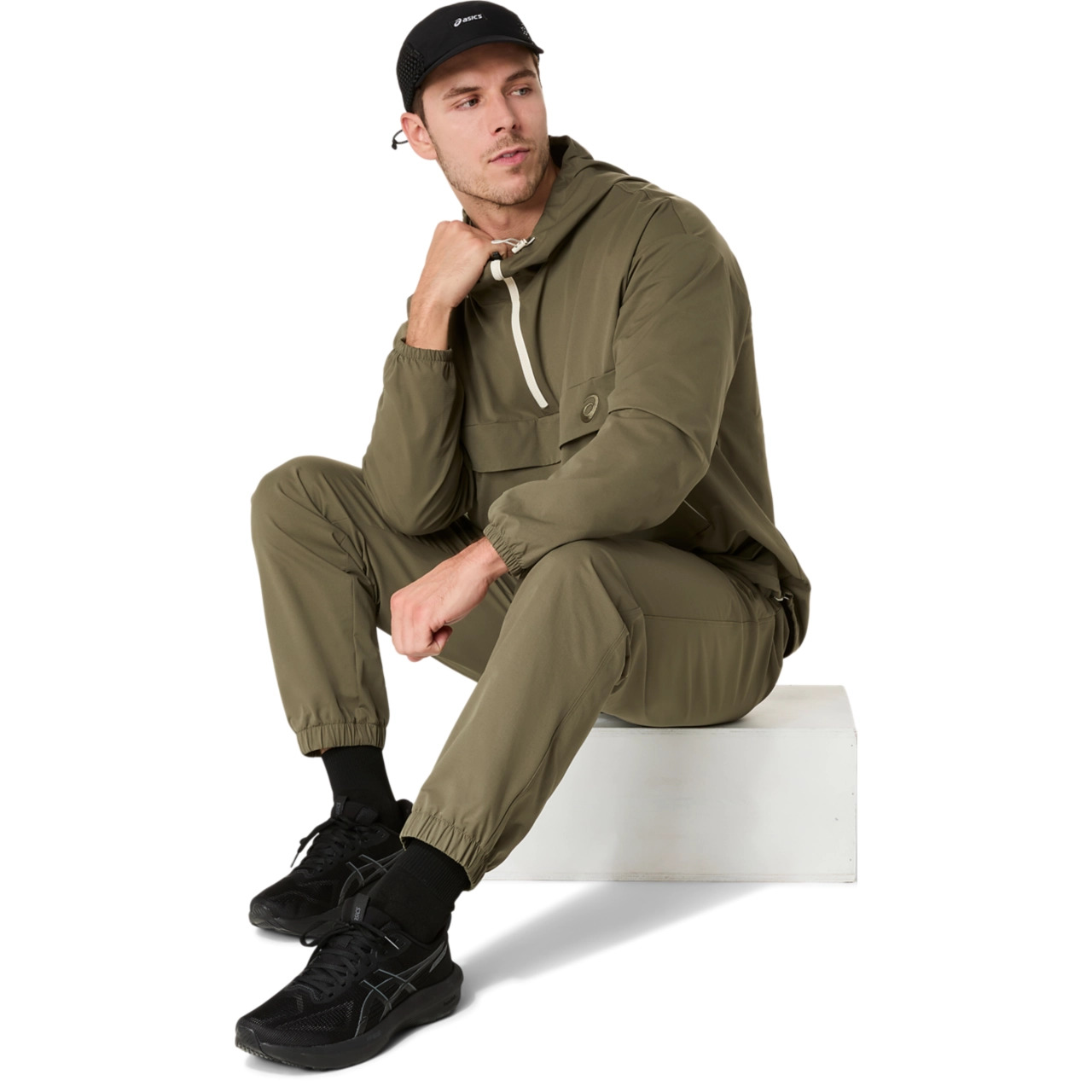 DOUBLE WEAVE RELAXED PULL OVER JACKET - 9