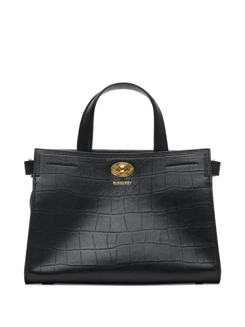 Cotswolds crocodile-effect mini tote bag - 1