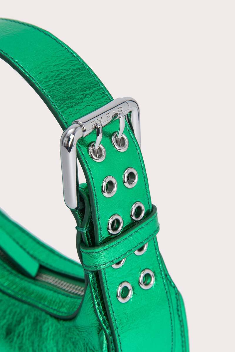 Mini Soho Clover Green Metallic Leather 8