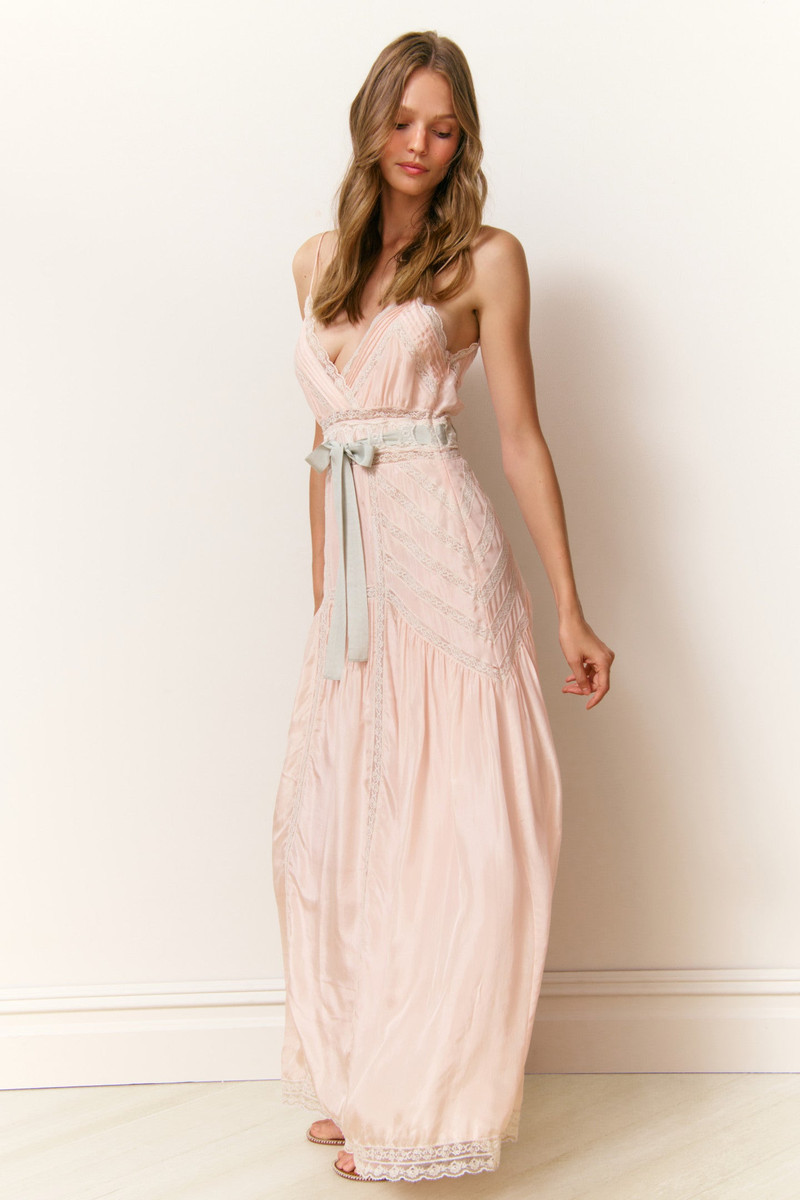 Arlissa Silk Lace-Detailed Maxi Dress 5