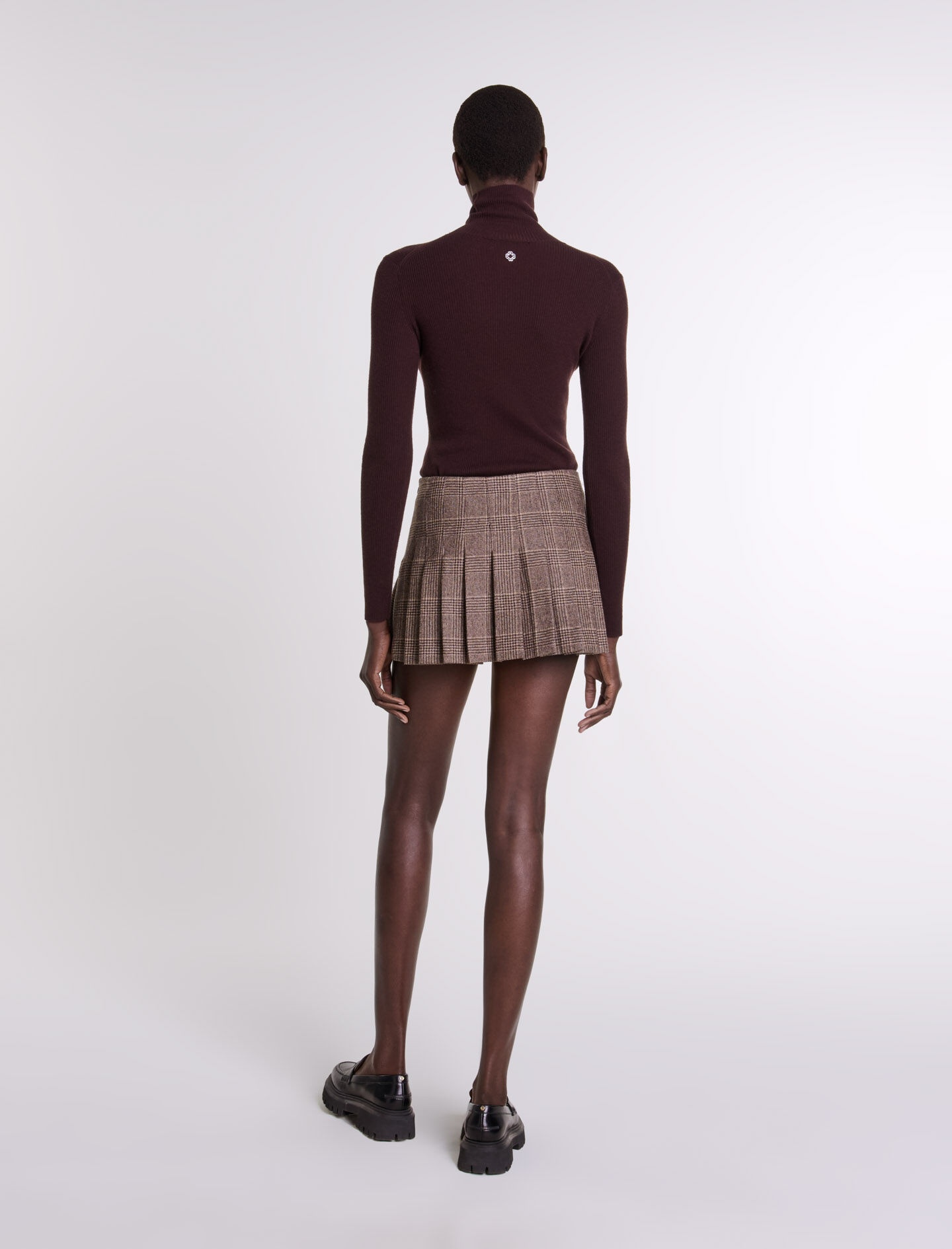 Short pleated skirt - 4