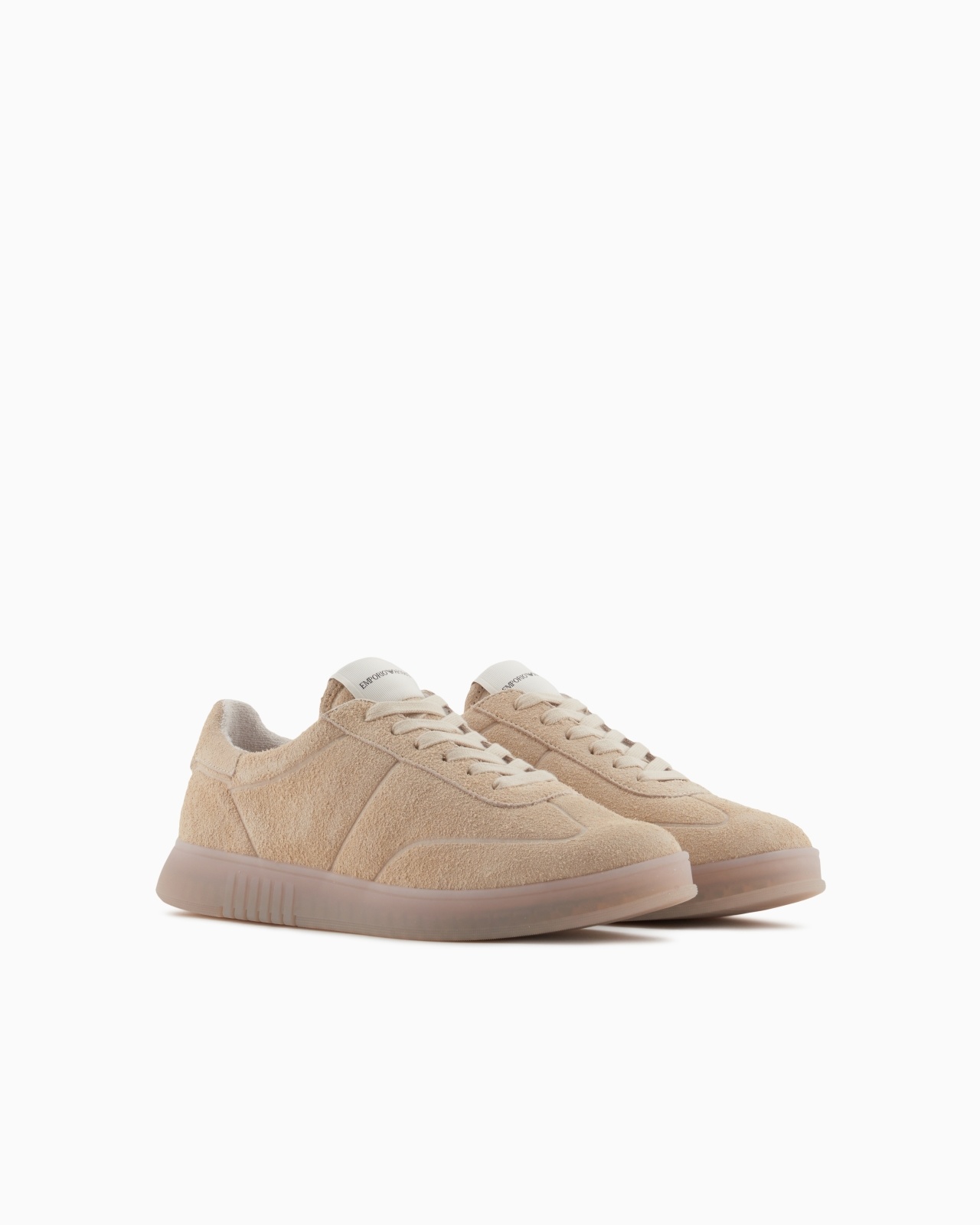 SUEDE SNEAKERS WITH SEMI-TRANSPARENT SOLE - 2