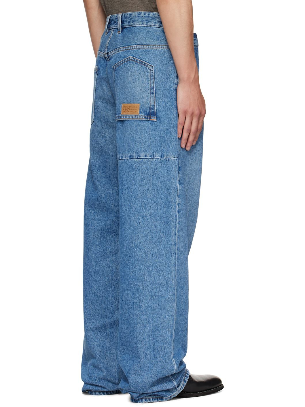 Blue Wide-Leg Jeans - 3