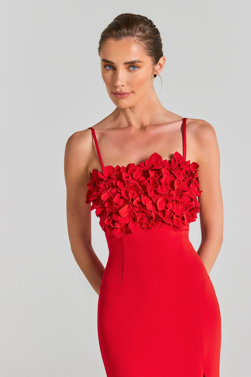 NADINE MERABI Jasmine Red Dress outlook