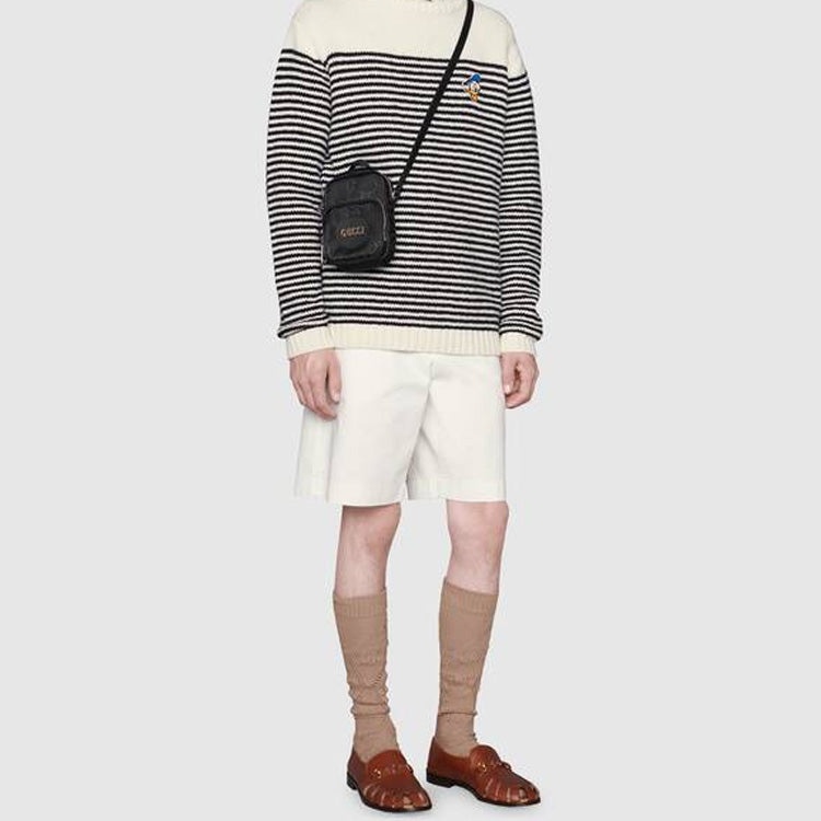 Gucci Off The Grid OTG Environmental Friendly Series Logo Leather Logo Nylon handbag Mini Unisex / B - 10