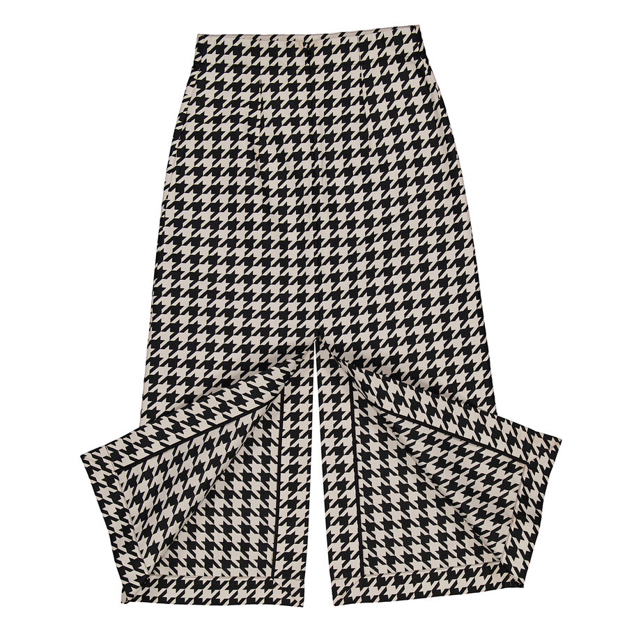 Burberry Houndstooth Pattern Midi Skirt - 6