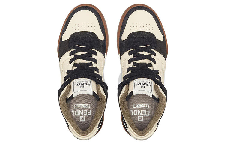 (WMNS) FENDI Match High Top 'Black White Cream' 8E8358AHH2F1FZB - 3