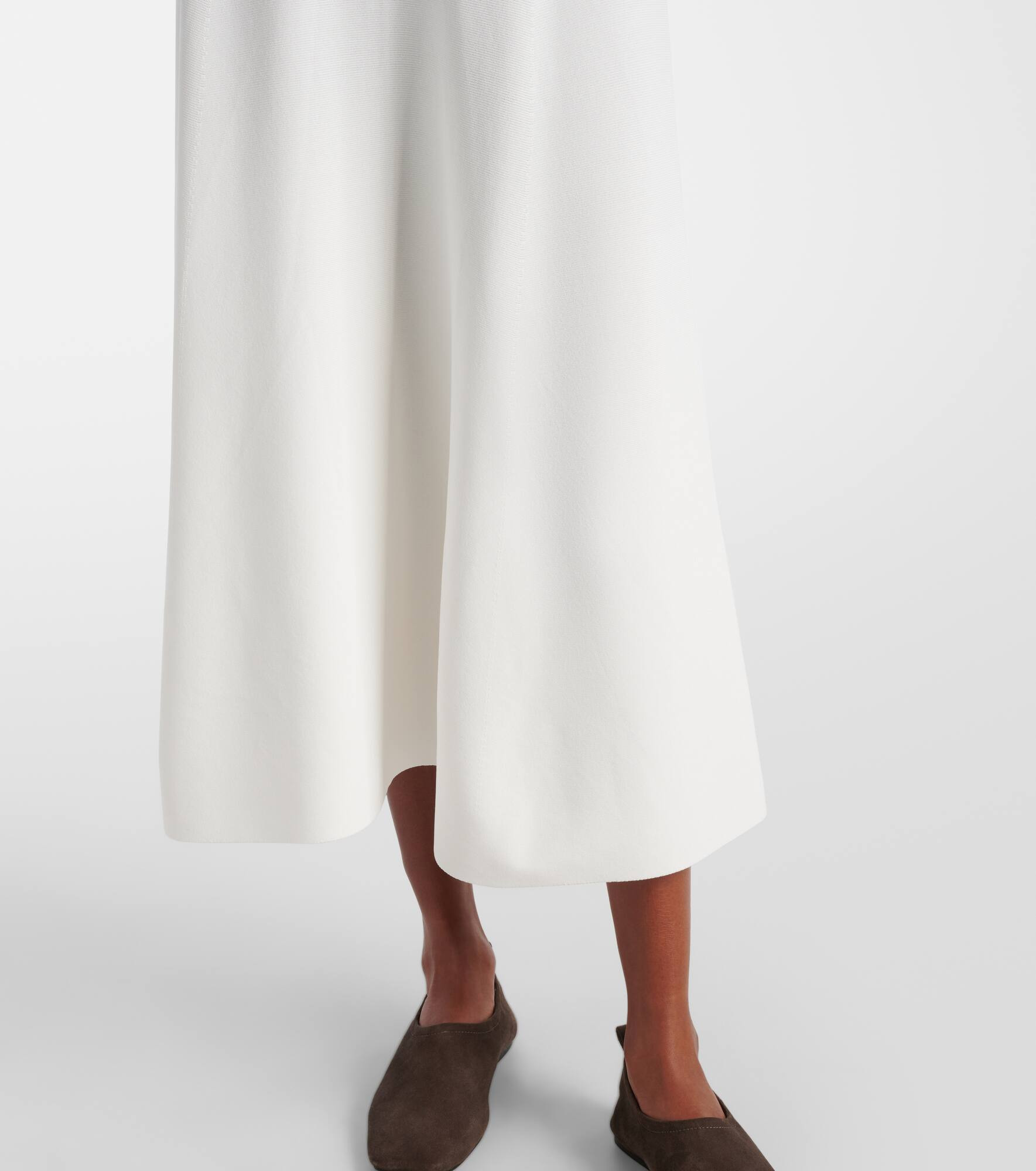 Lazio crêpe midi skirt - 5