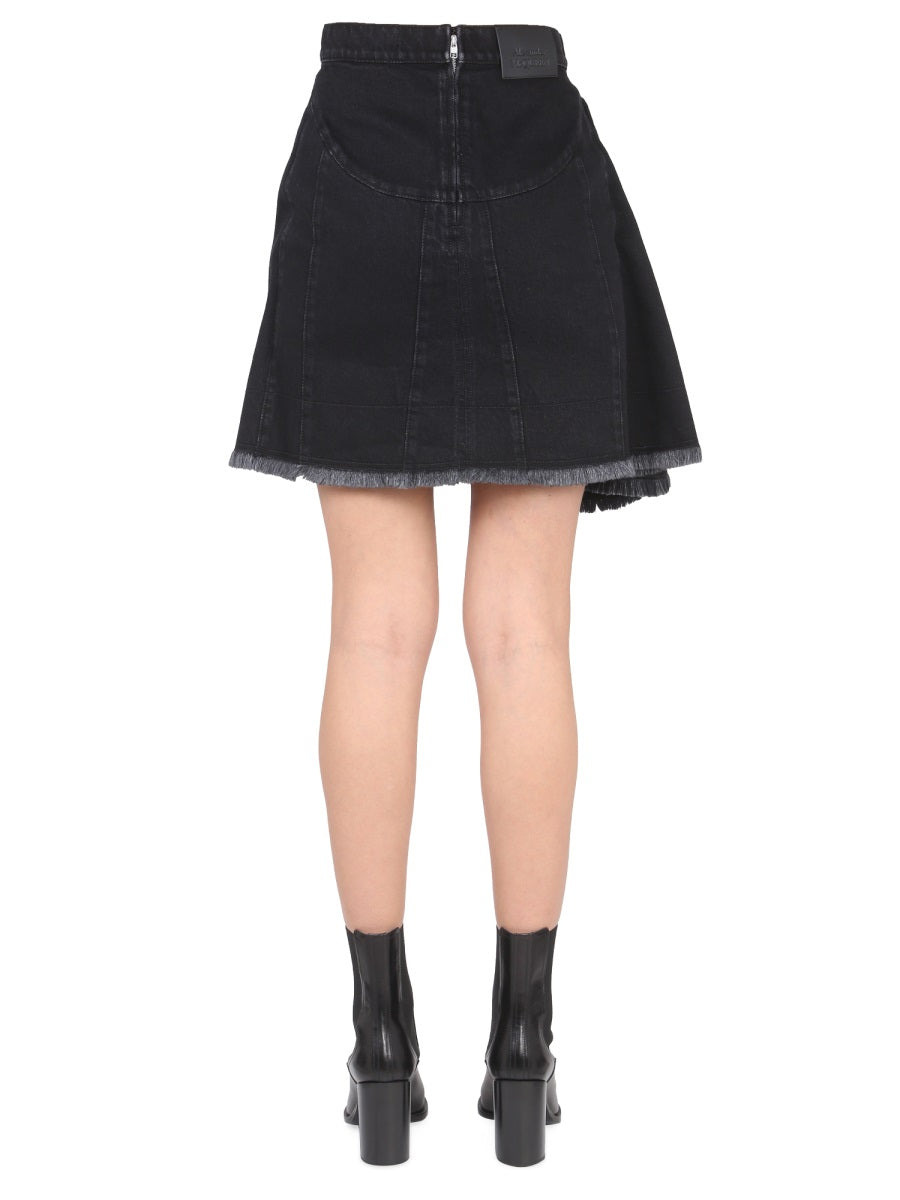 Alexander Mcqueen Women Asymmetrical Mini Skirt - 4