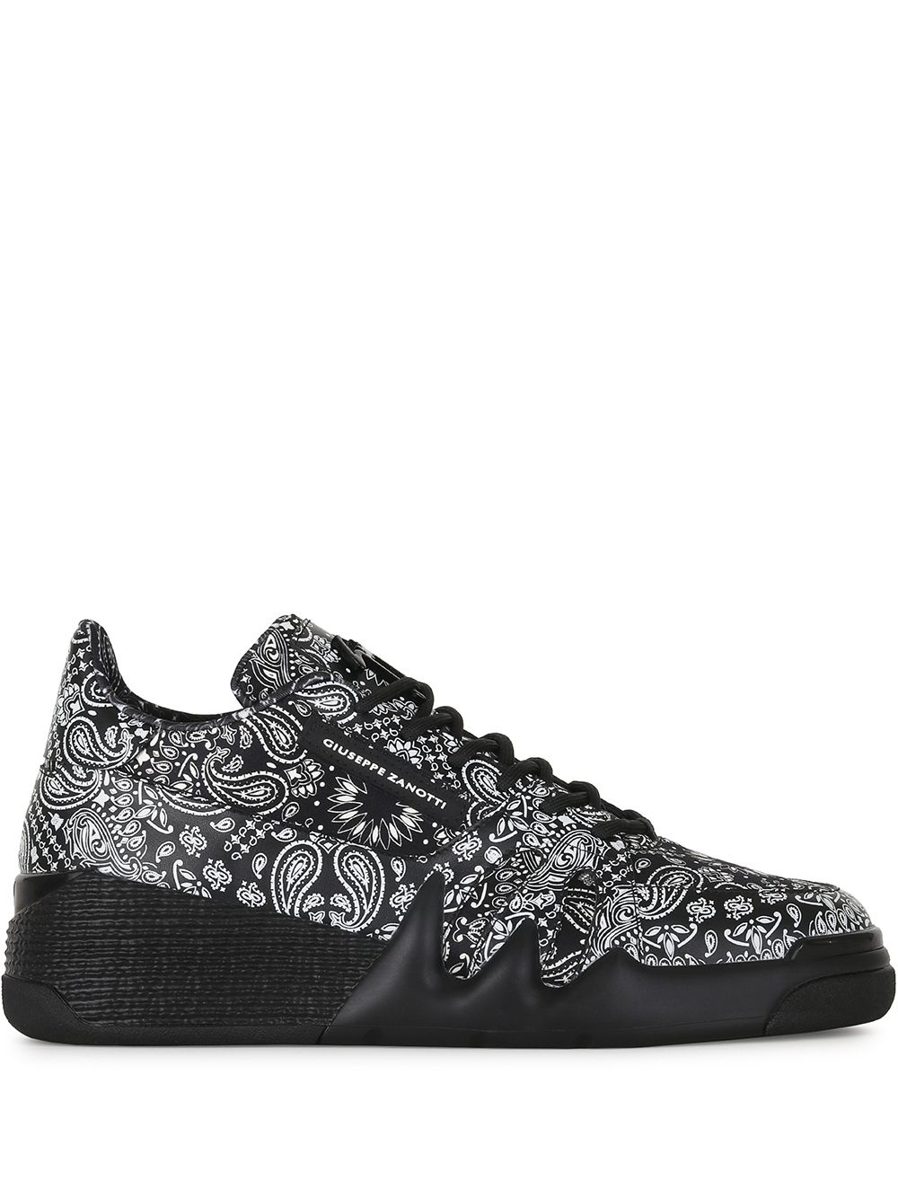 paisley print sneakers - 1