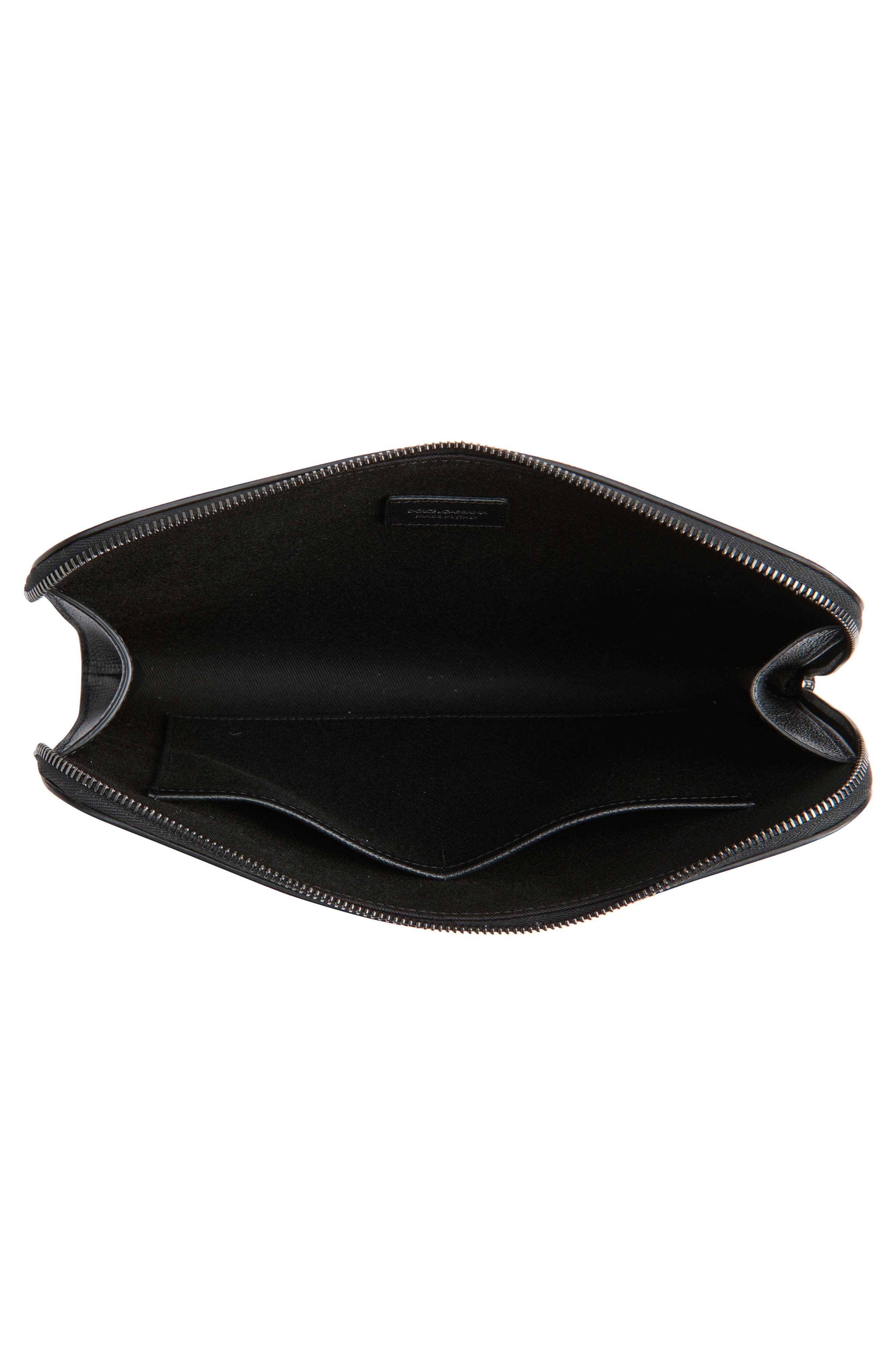 Dolce&Gabbana Alpina Leather Clutch in 80999 Nero at Nordstrom - 4