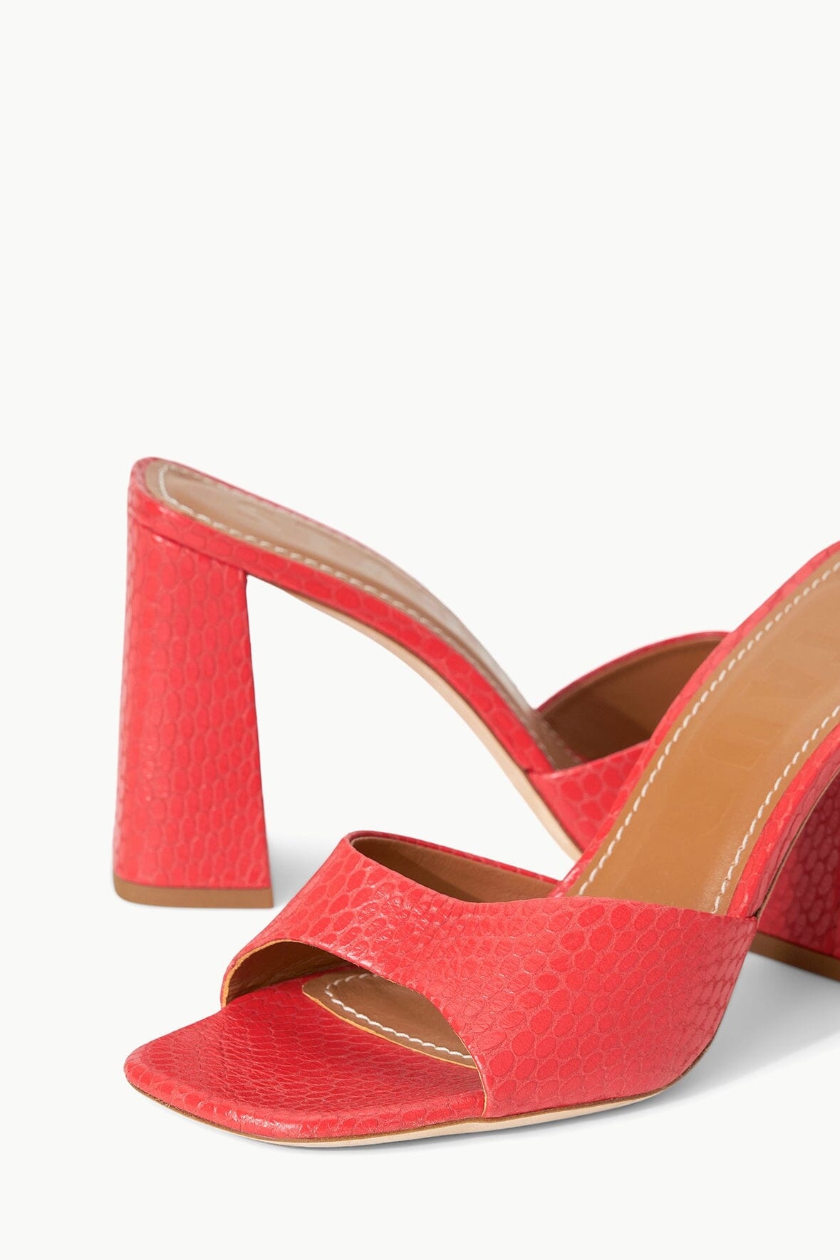 STAUD SLOANE HEEL RED ROSE - 5