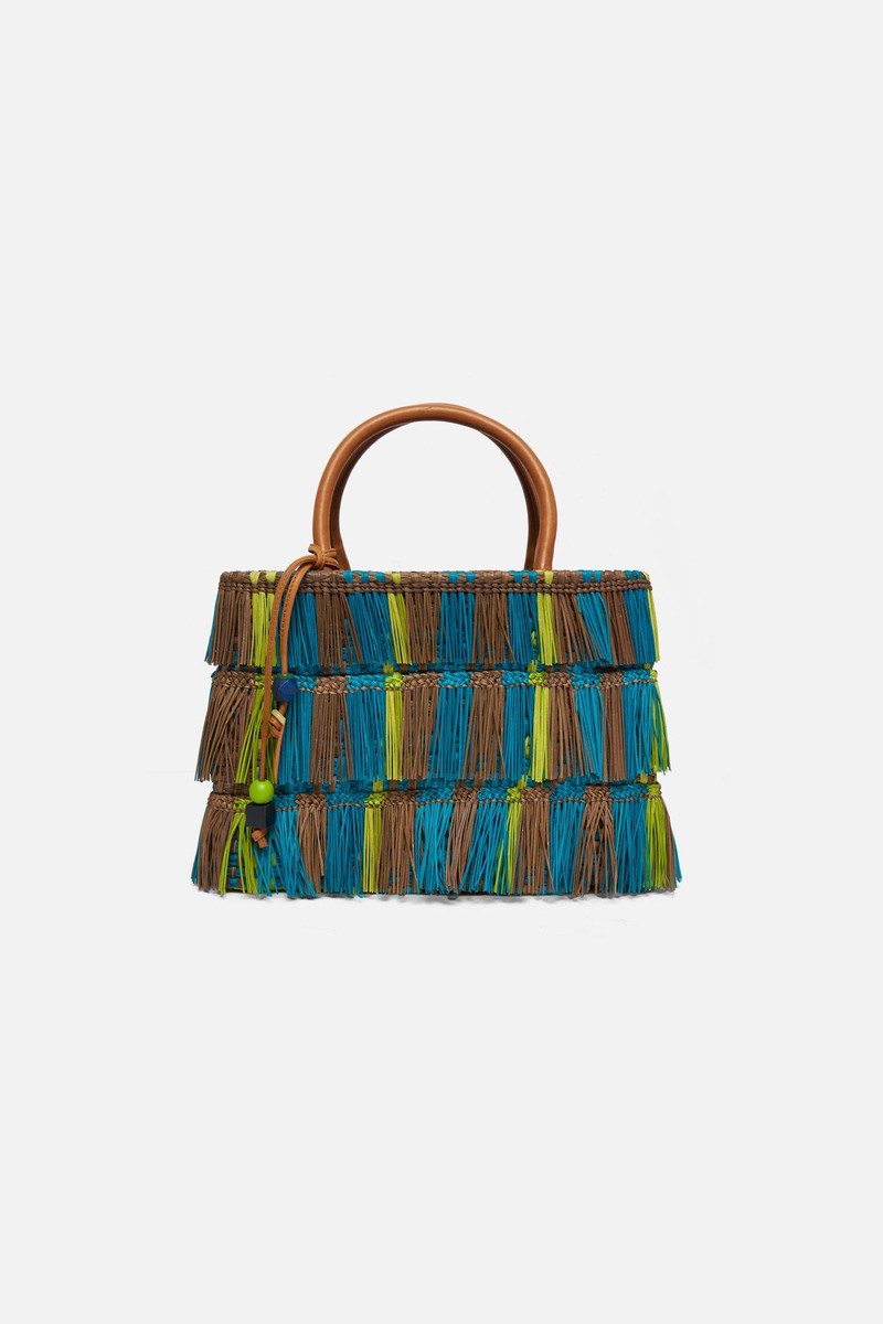 LARGE TIERED FRINGE TOTE 1