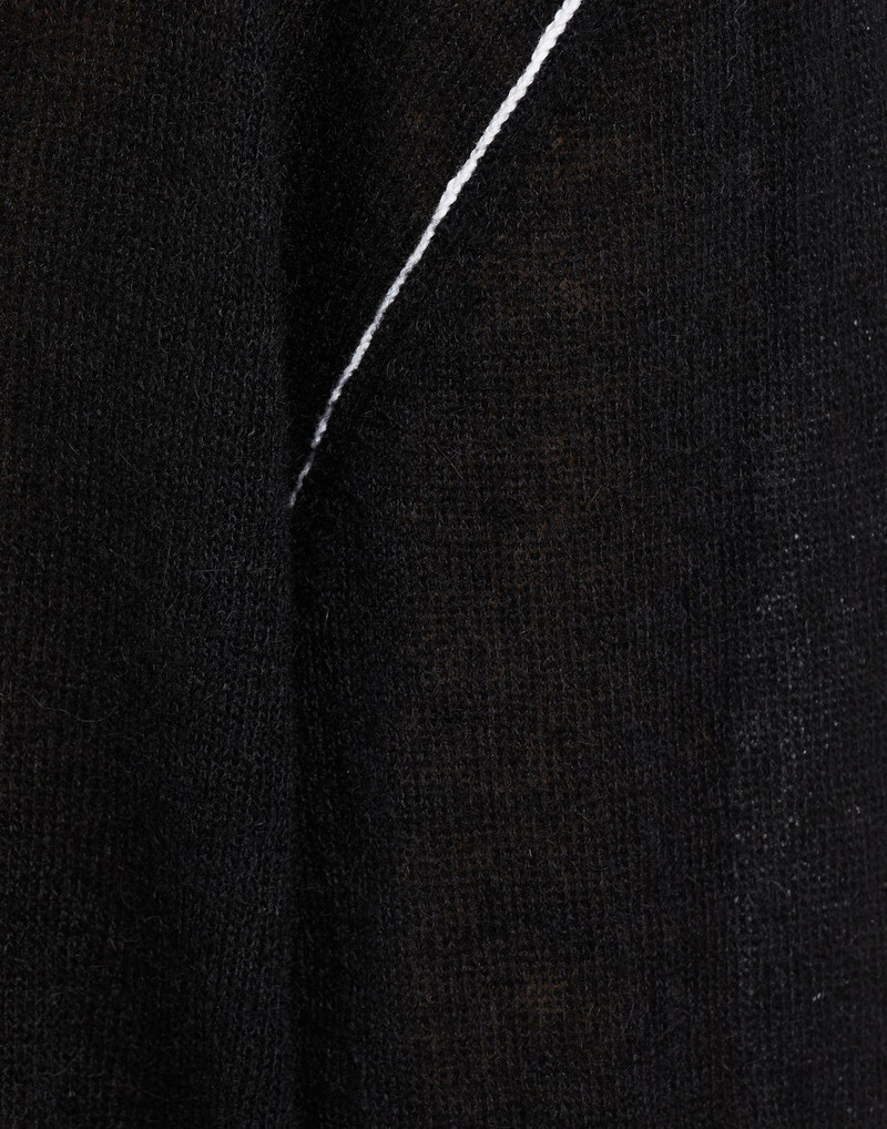 Distressed knit high-neck sweater 6