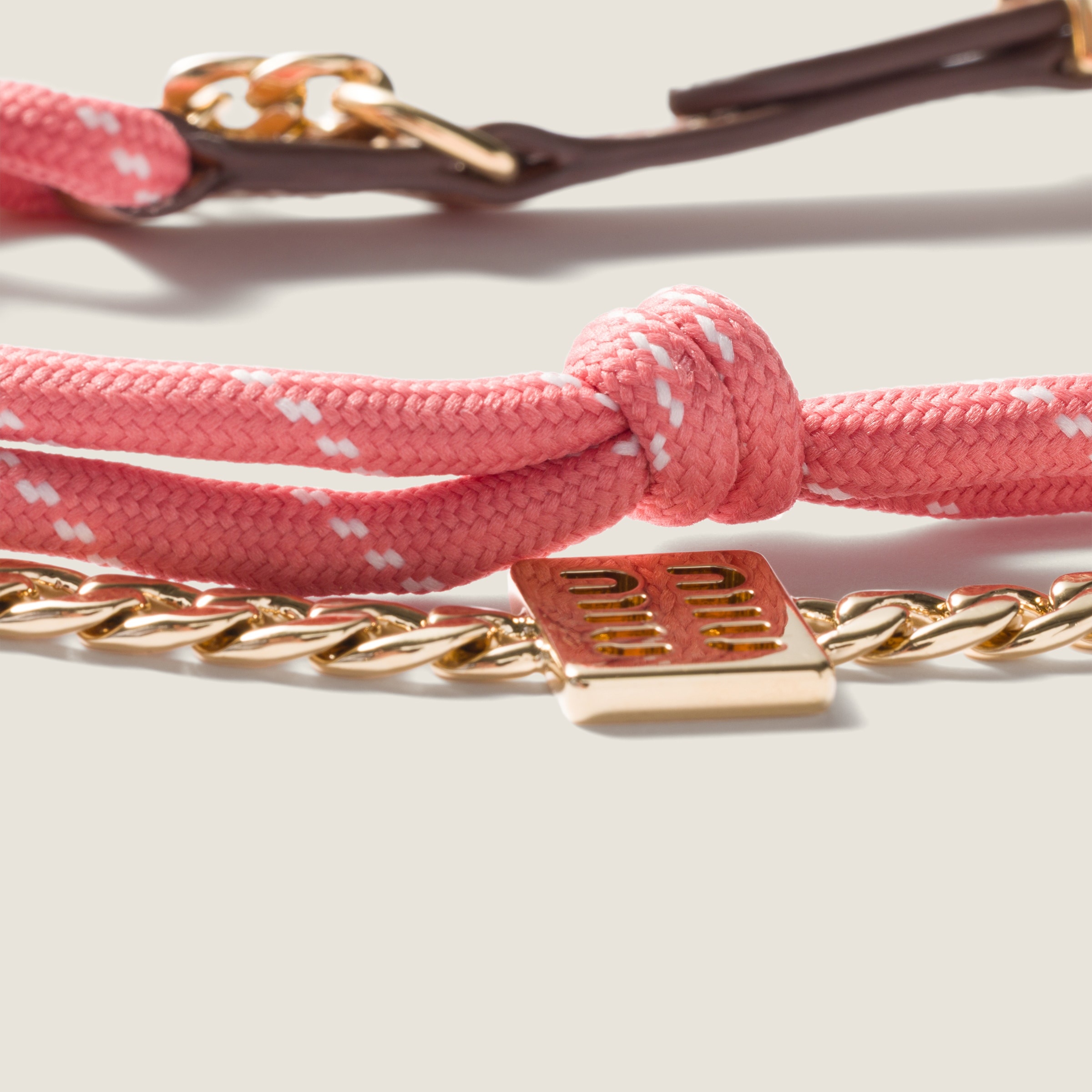 Leather, cord and metal trick - 3