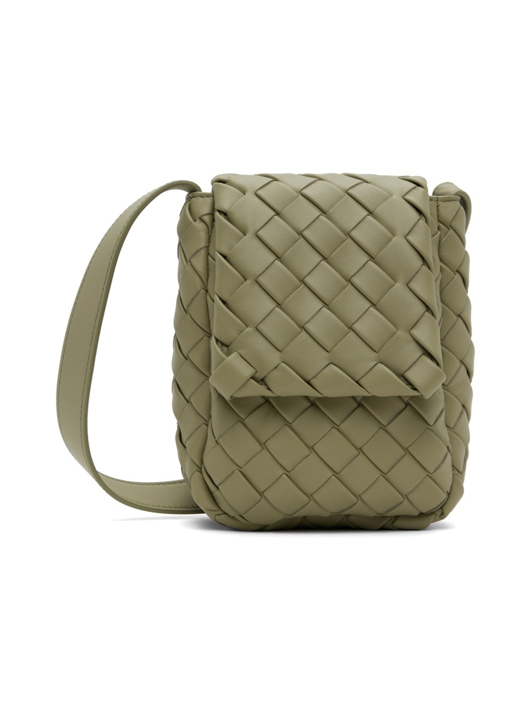 Green Mini Vertical Cobble Pouch - 1