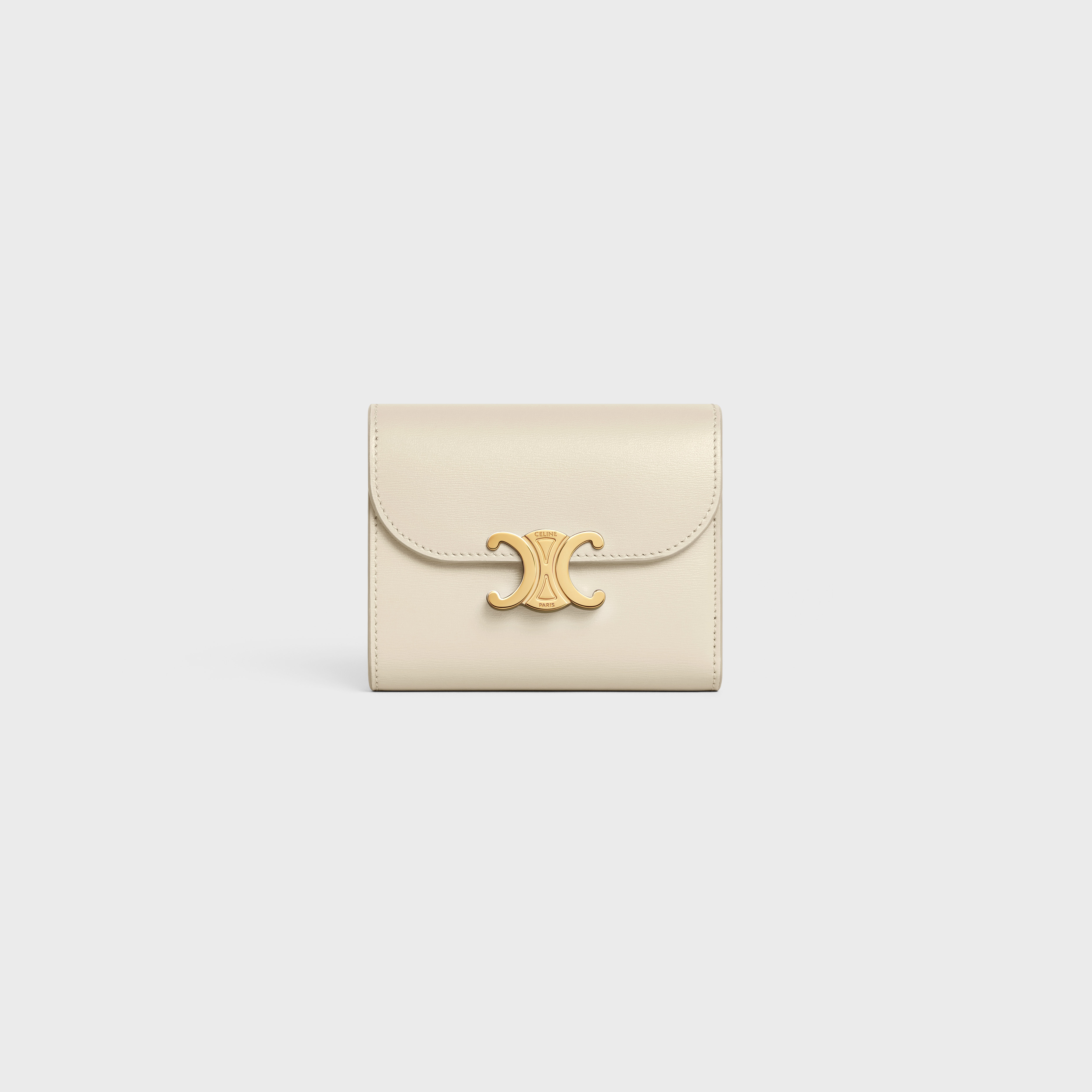 Small Wallet TRIOMPHE in Shiny calfskin - 1
