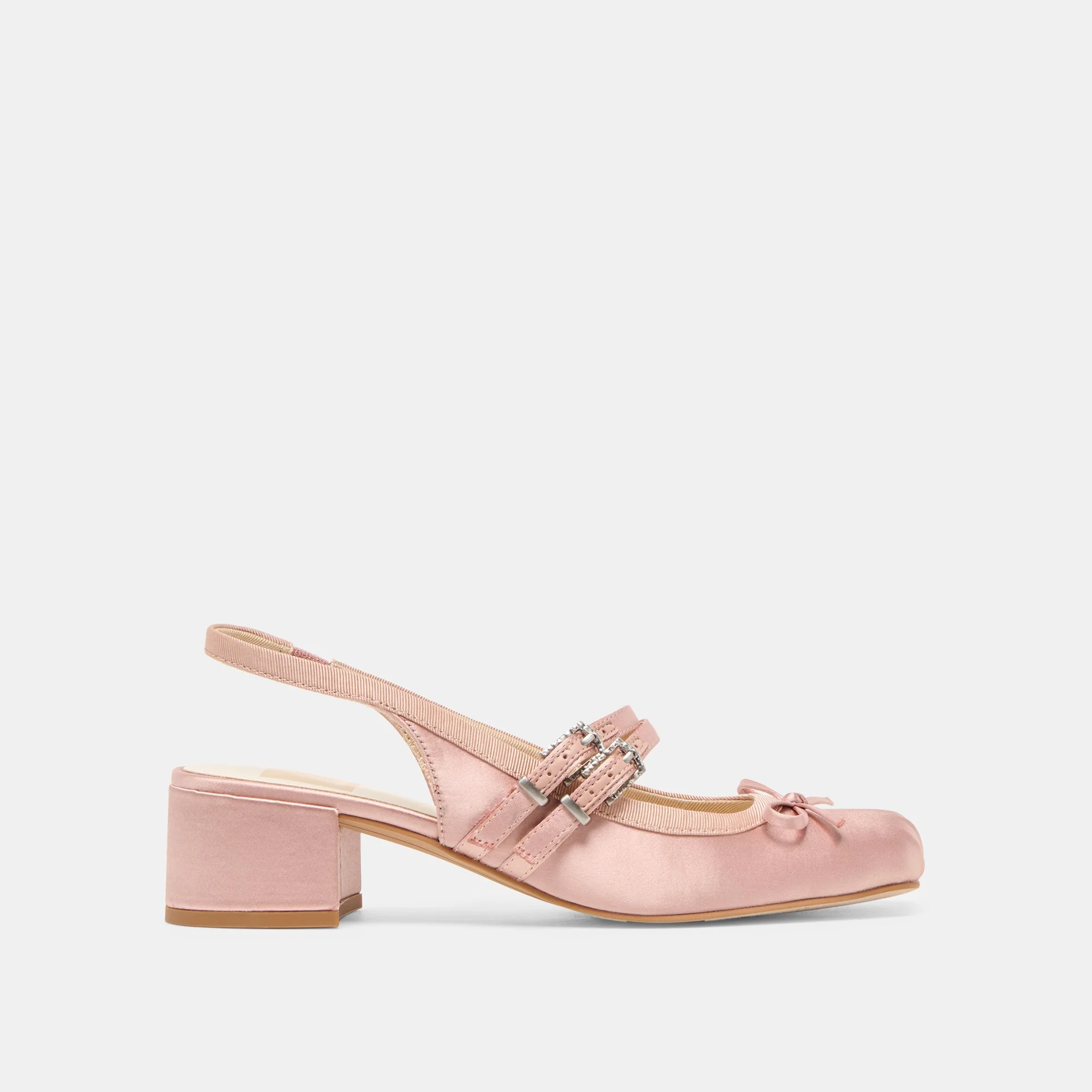 LORIS HEELS BLUSH SATIN - 1