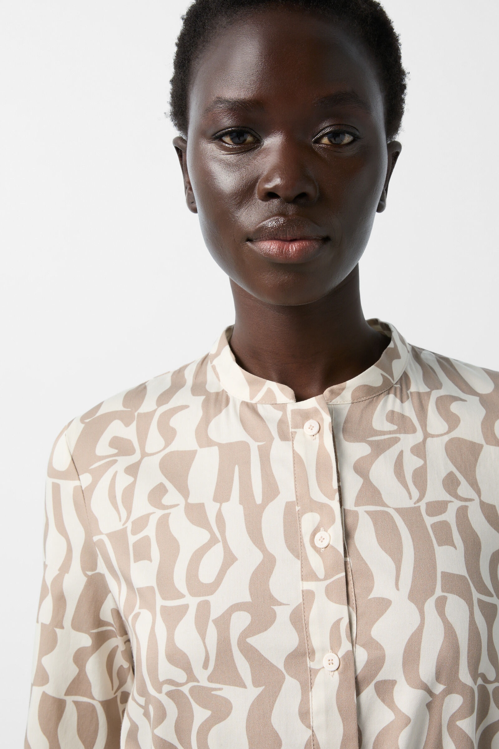 Dress Shanice in Caramel/cream - 4