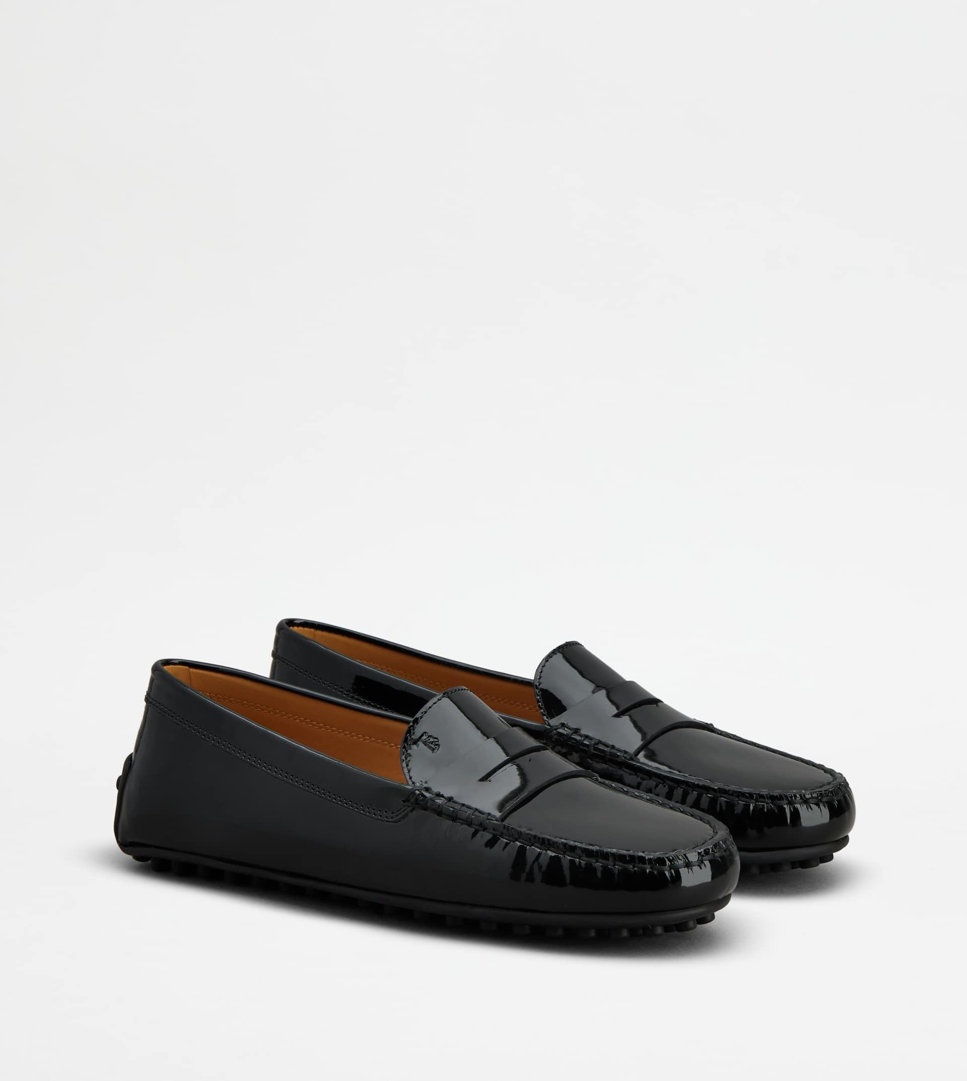 CITY GOMMINO DRIVING SHOES IN PATENT LEATHER - BLACK - 2