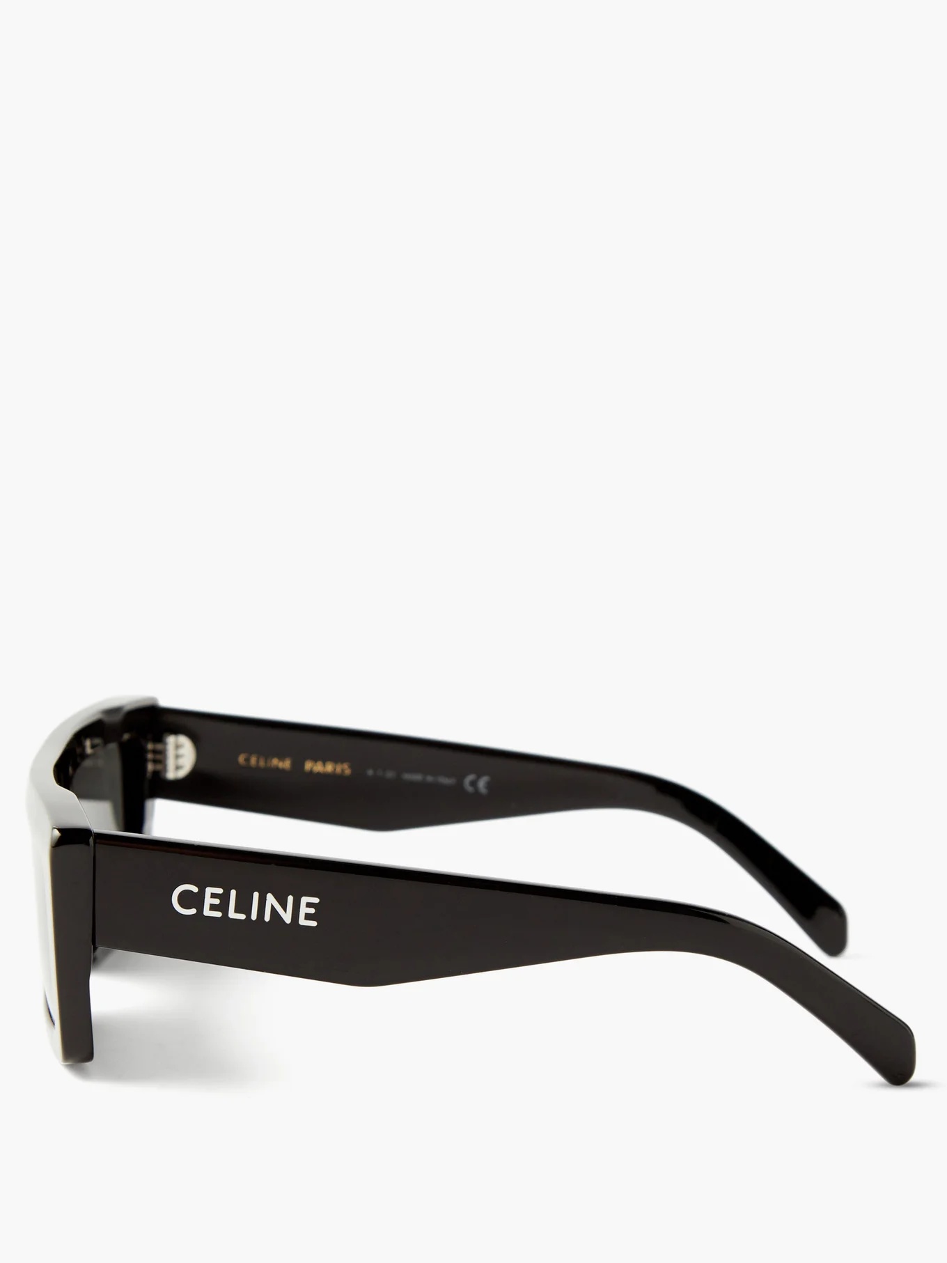 Flat-top square acetate sunglasses - 4