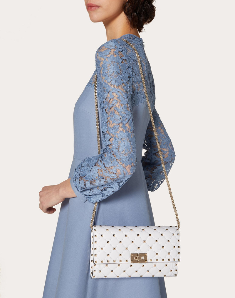 Rockstud Spike Nappa Leather Crossbody Clutch Bag 6