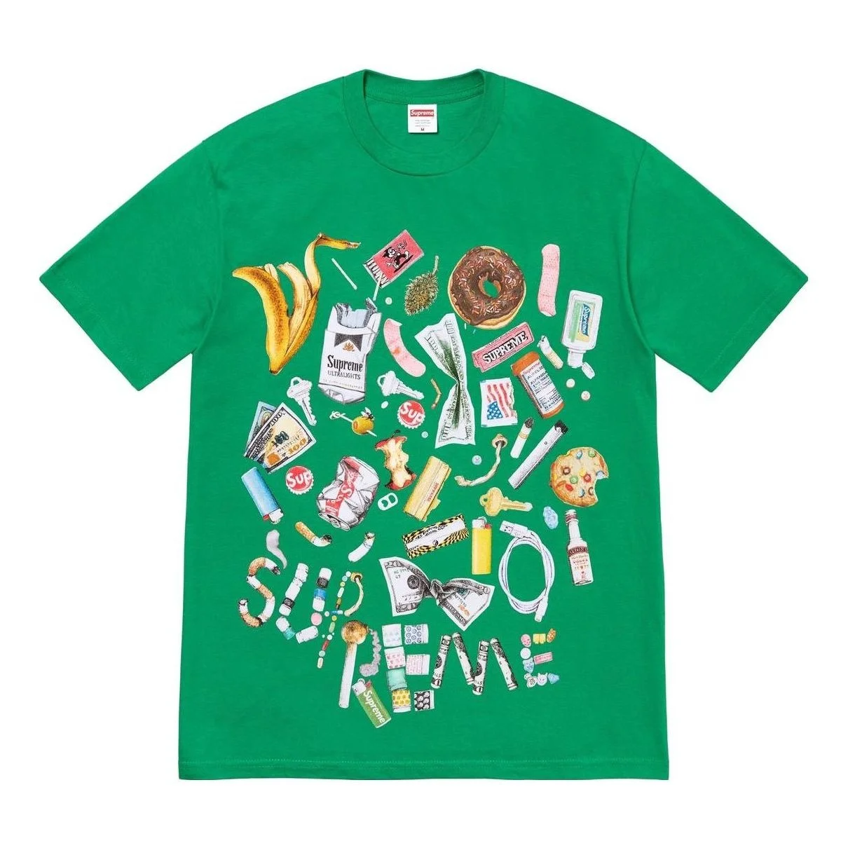 Supreme Trash T-Shirt 'Green Multi-Color' SUP-SS23-285 - 1