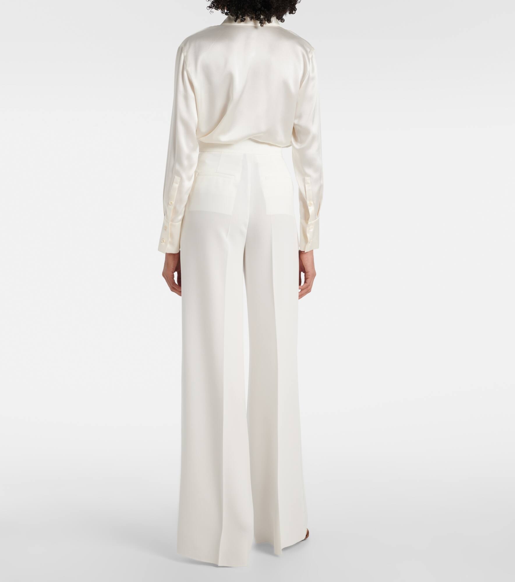 Abetone high-rise cady wide-leg pants - 3