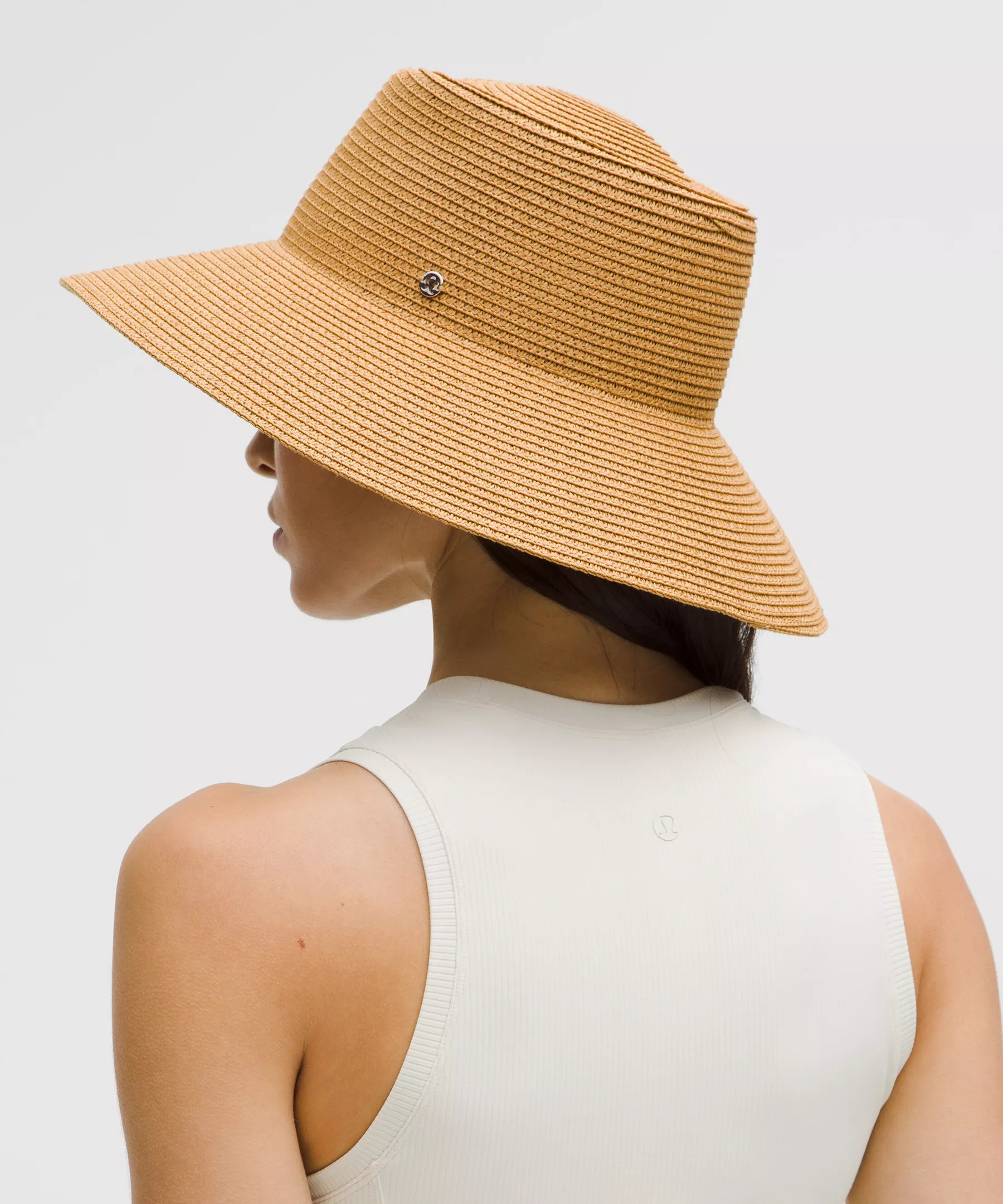 Women's Paper Straw Removable Sweatband Hat - 3