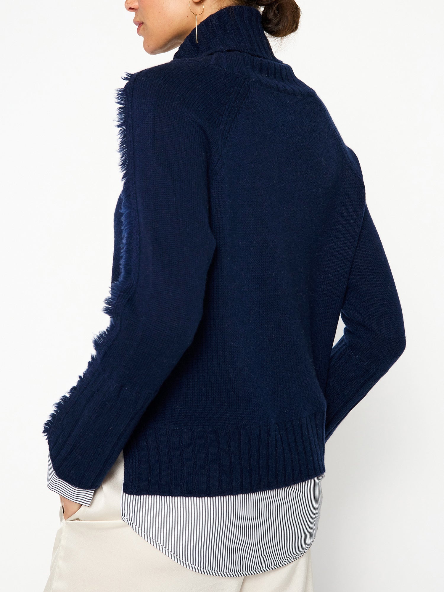 The Jolie Fringe Striped Layered Looker - 5
