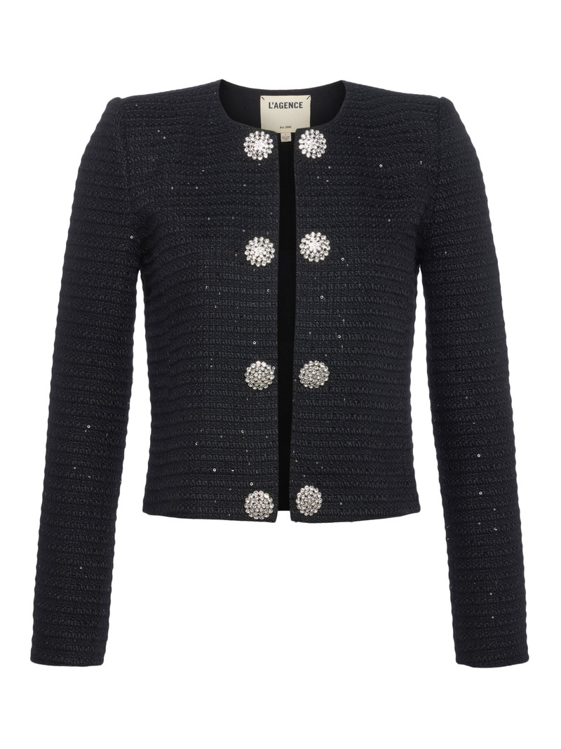 Moon Sequin Tweed Jacket 1